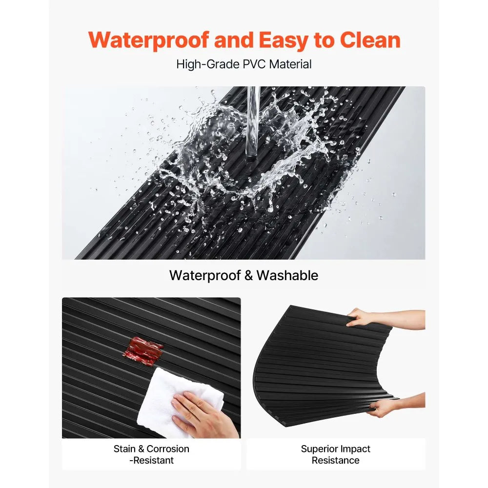 24 x 48 in 3D Black PVC Ceiling Tiles, 12-Pack Drop Ceiling Panels for Grid Systems
