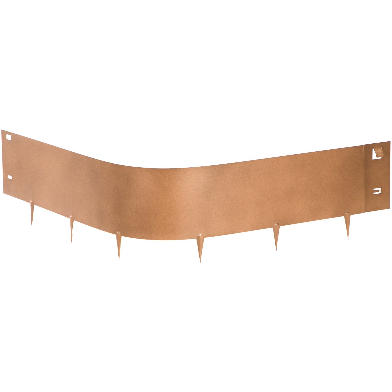 VEVOR Steel Lawn Edging Metal Landscape Edging 5PCS 4"x39" Brown Garden Border