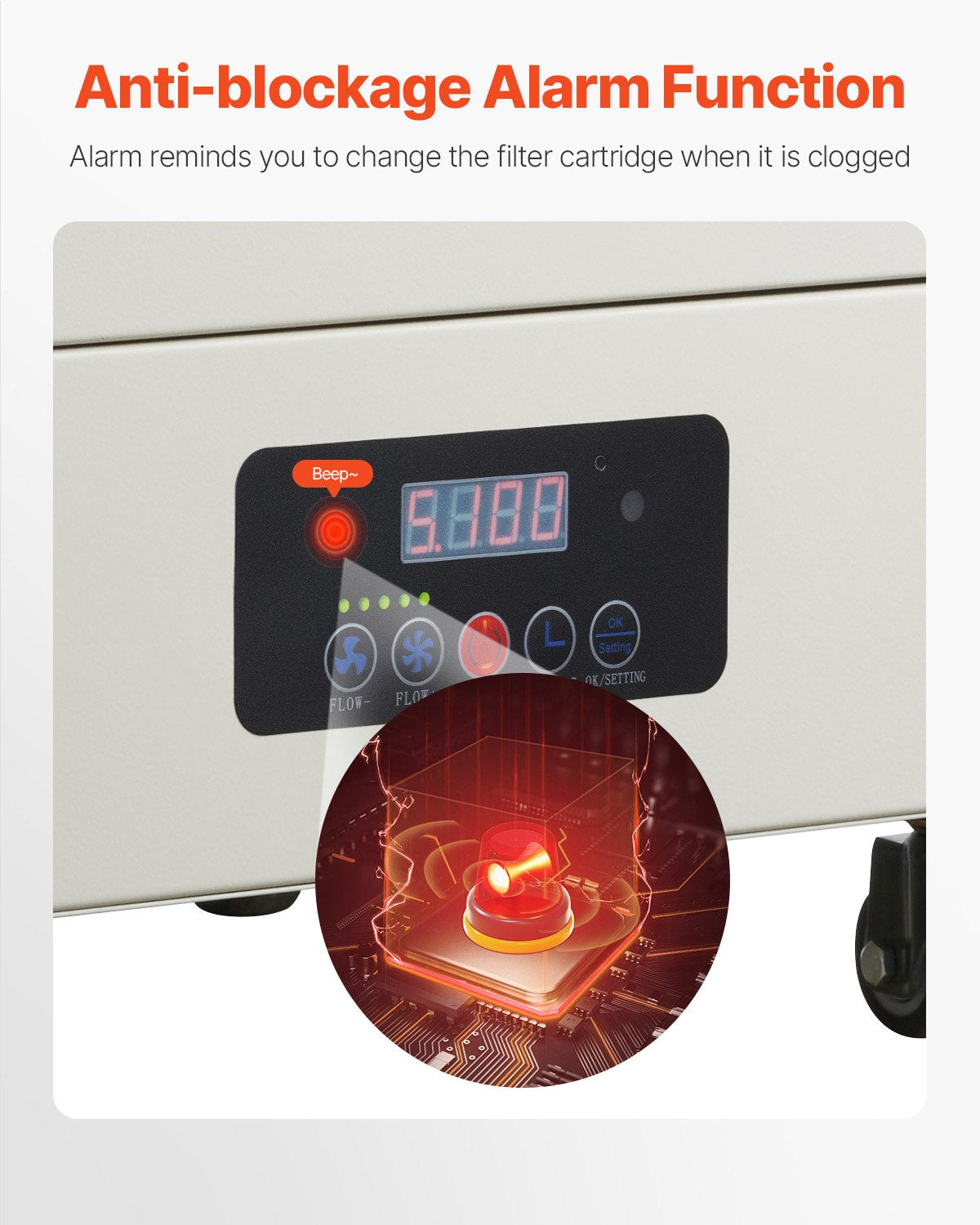 VEVOR Solder Fume Extractor 459 m³/h 280W Brushless Motor with 10 Levels Speed