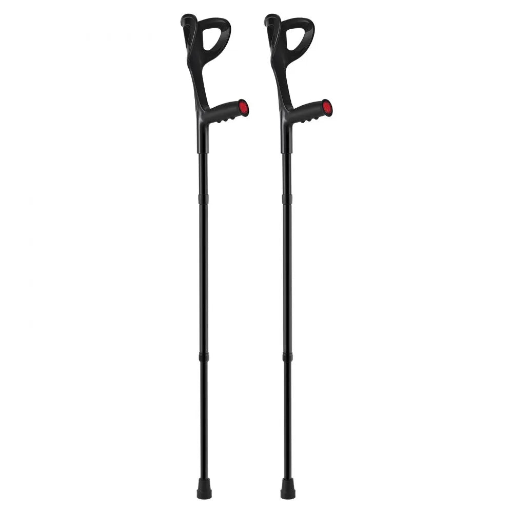 VEVOR Forearm Crutches 10-Level Height Adjustable Walking Crutches 1 Pair 350LBS