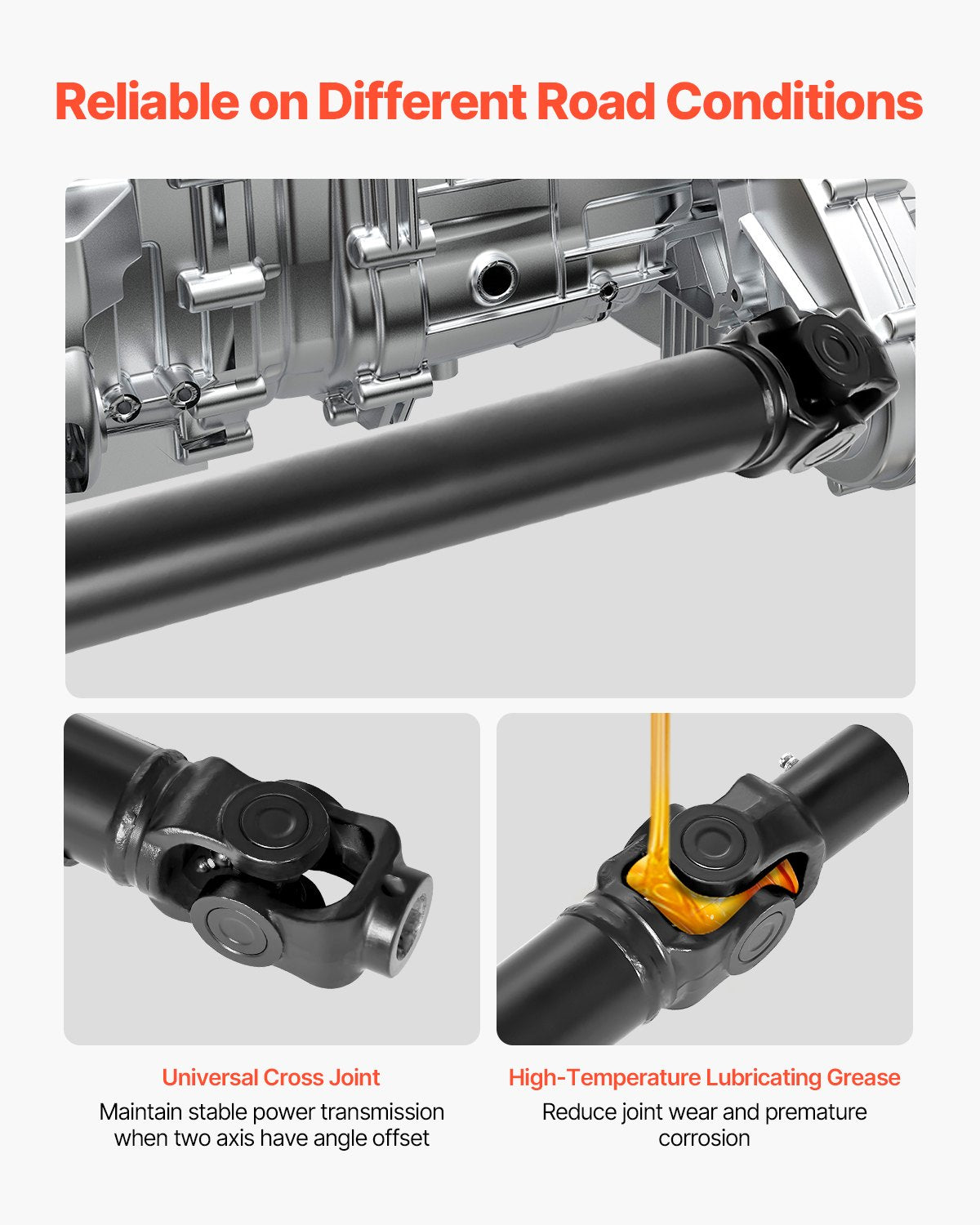 VEVOR Front Drive Shaft Assembly Compatible with 2014-2016 Polaris Ranger XP 900
