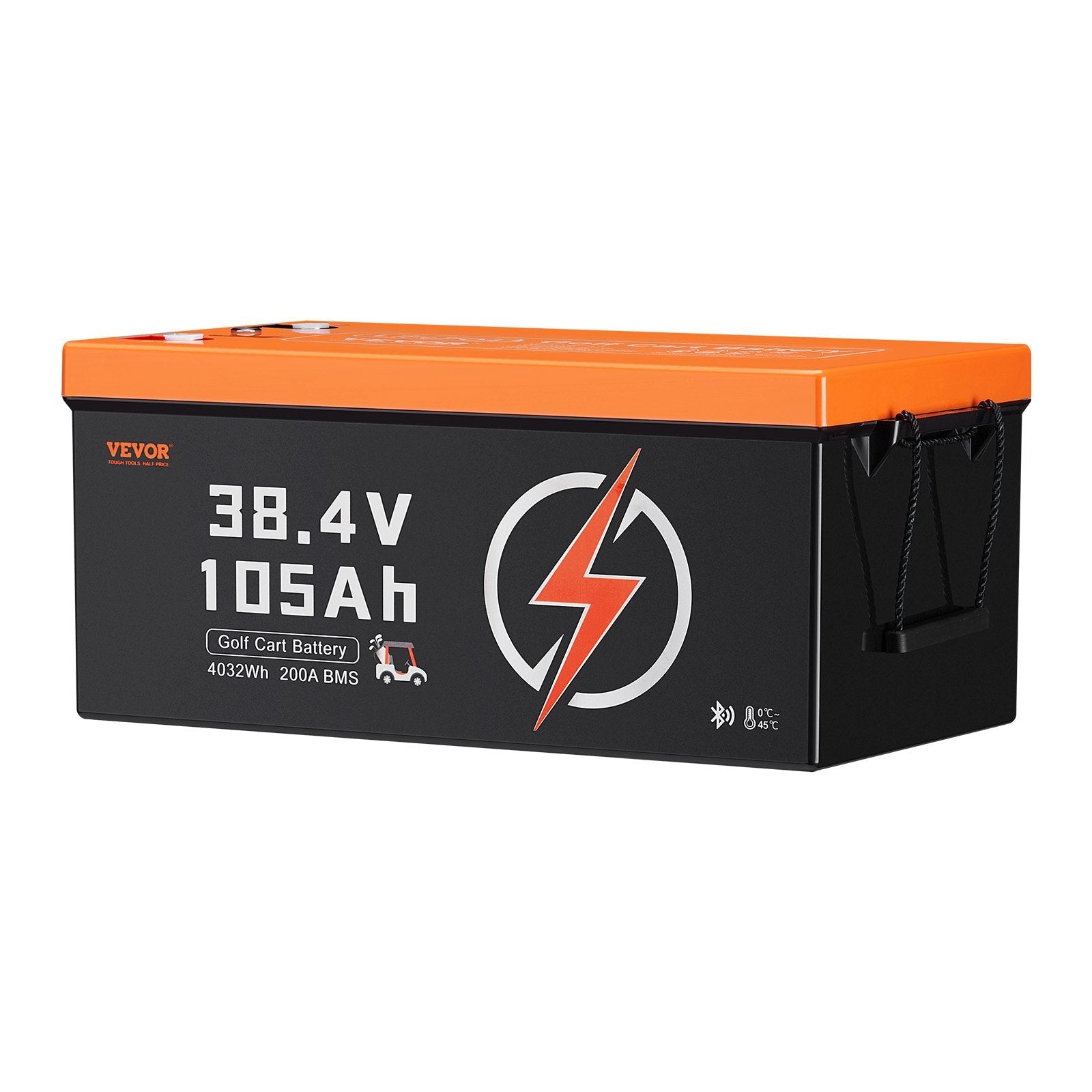 VEVOR 36V 105Ah Golf Cart Lithium Battery with LCD Monitor and 4000+ Cycles