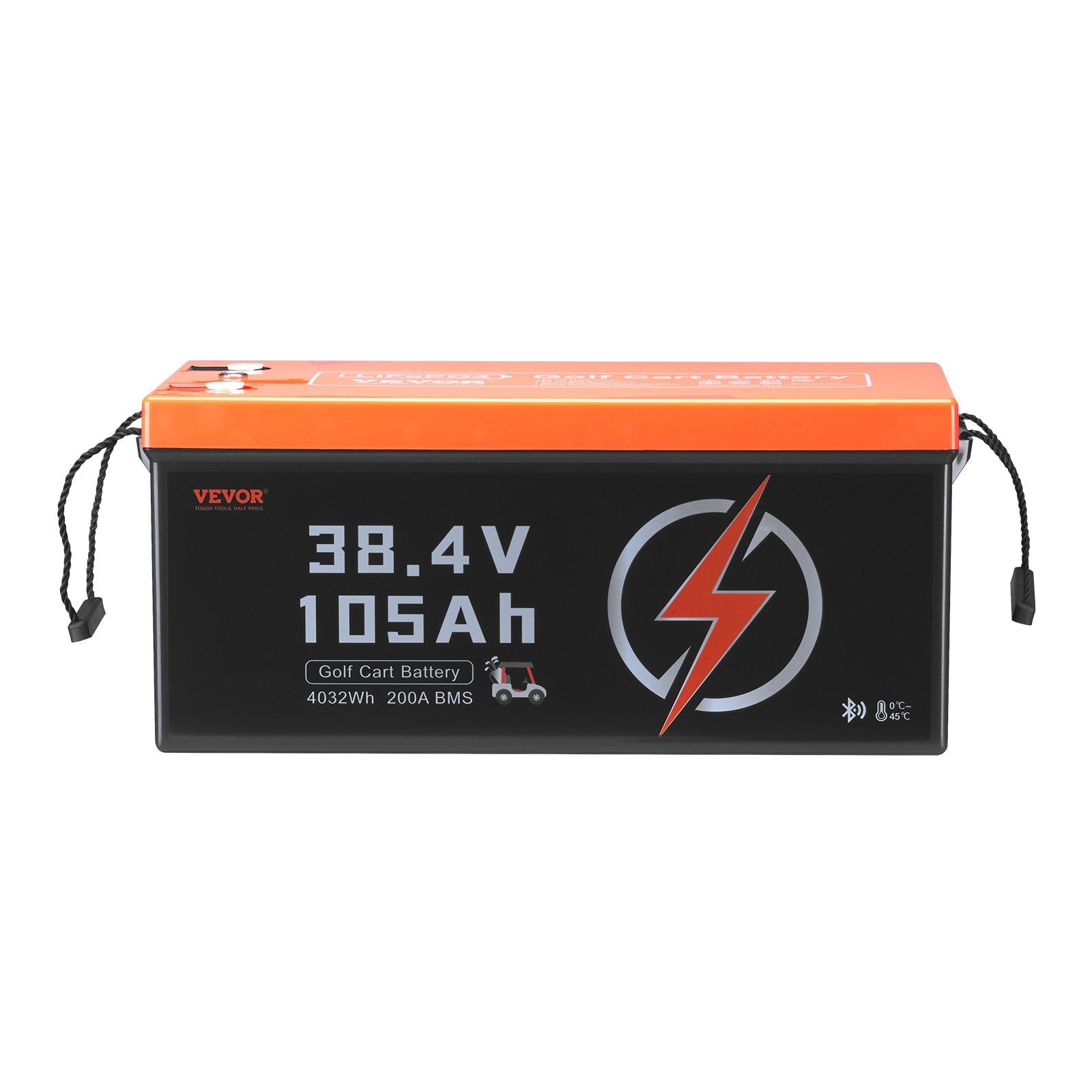 VEVOR 36V 105Ah Golf Cart Lithium Battery with LCD Monitor and 4000+ Cycles