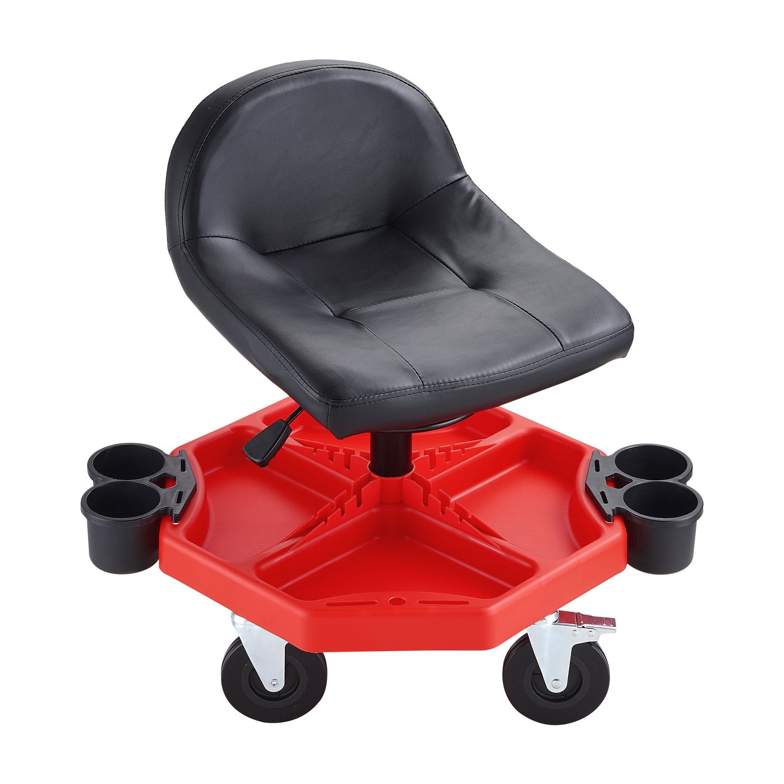 VEVOR Mechanics Swivel Seat 300 LBS Rolling Work Stool Height Adjustable Seat