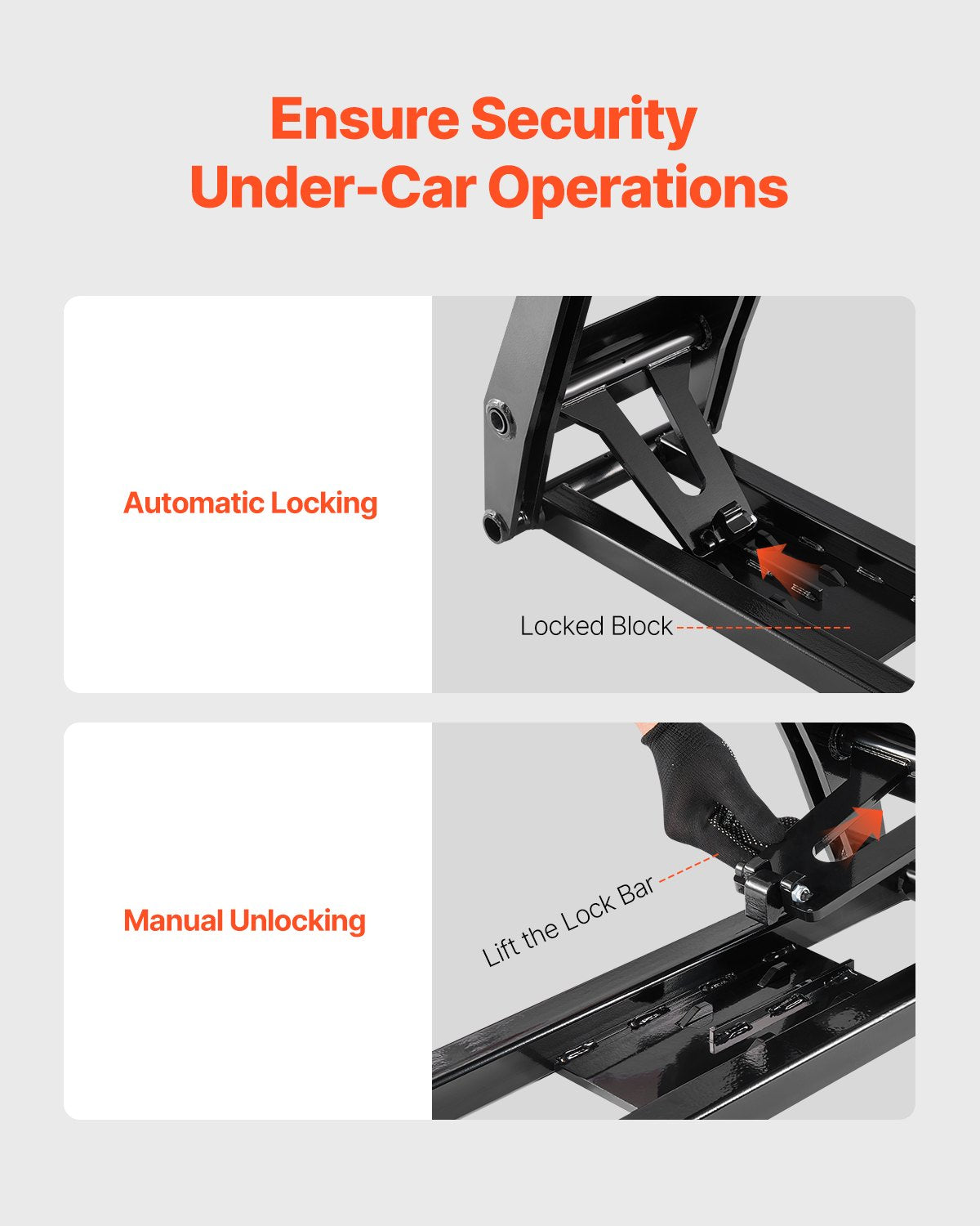 VEVOR 7000 lbs Car Lift Adjustable Car Lifts with Remote Control for Home
