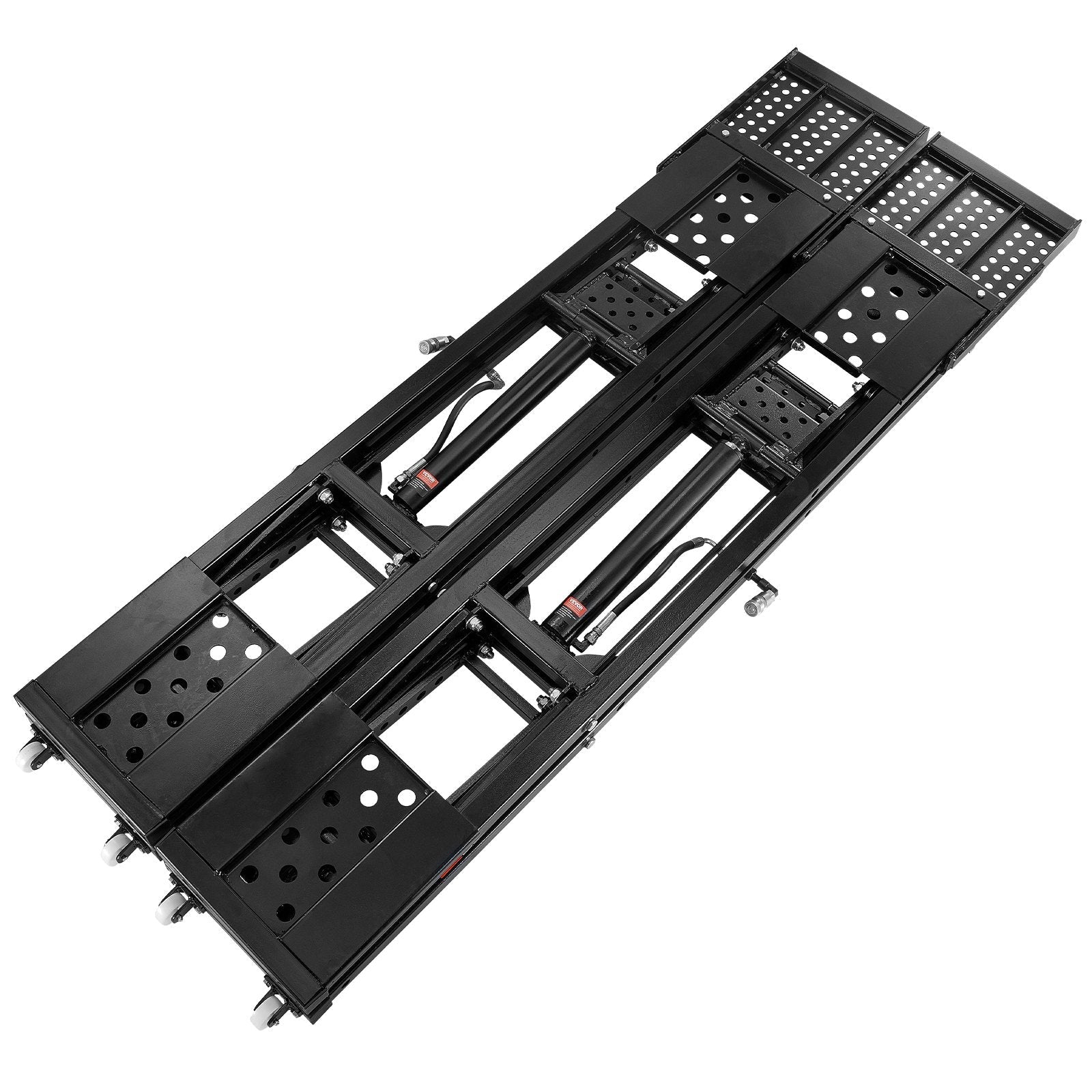 VEVOR Car Lift, 7,000 LBS Capacity Portable Car Lift, with Extended-Length Plates, 26.8" Max. Height, Heavy-duty Carbon Steel Truck Lift with Power Unit, Auto Car Jack Lifts for Home Garage Shop