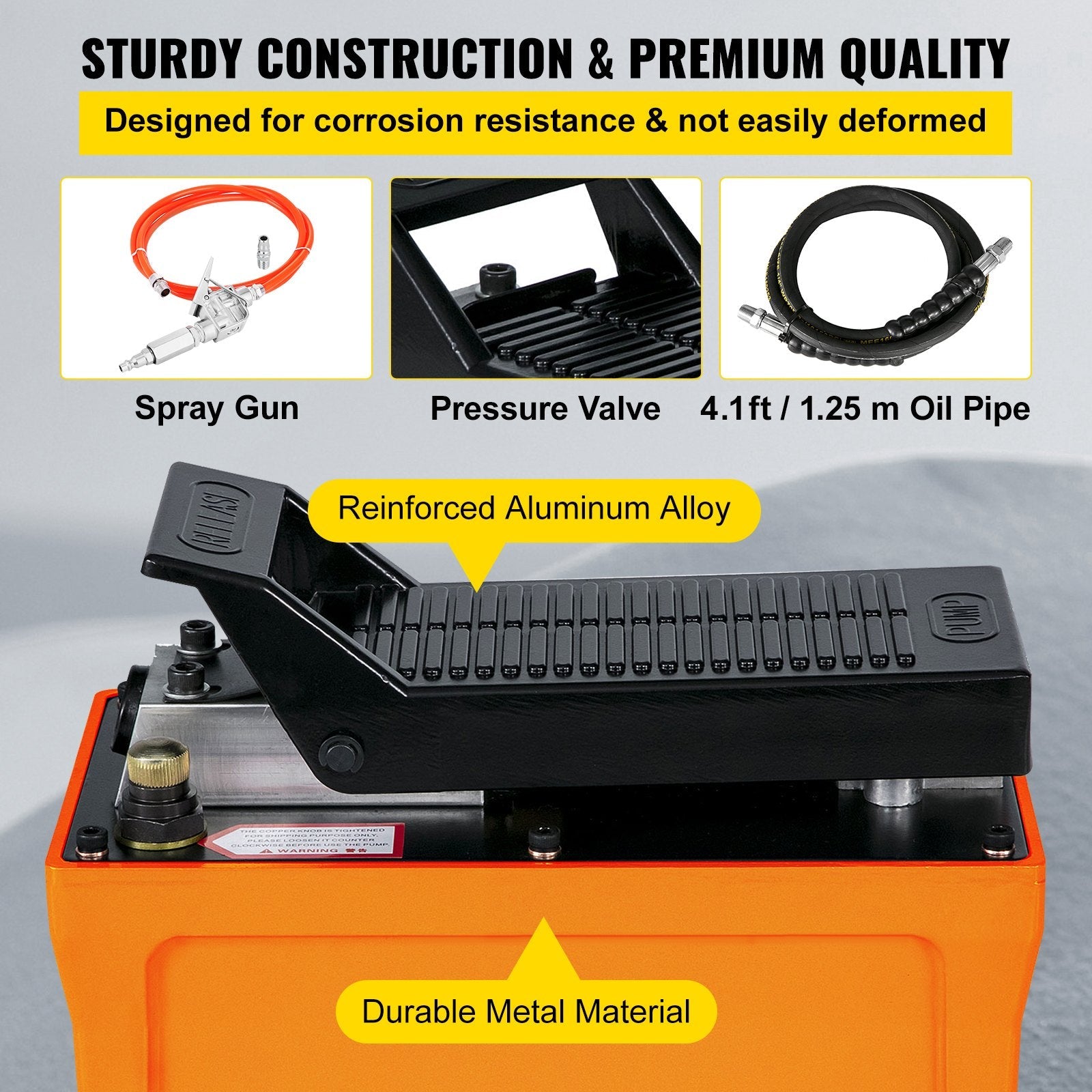 Hydraulic foot pump Hydraulic pump 700bar Air foot pump with hose