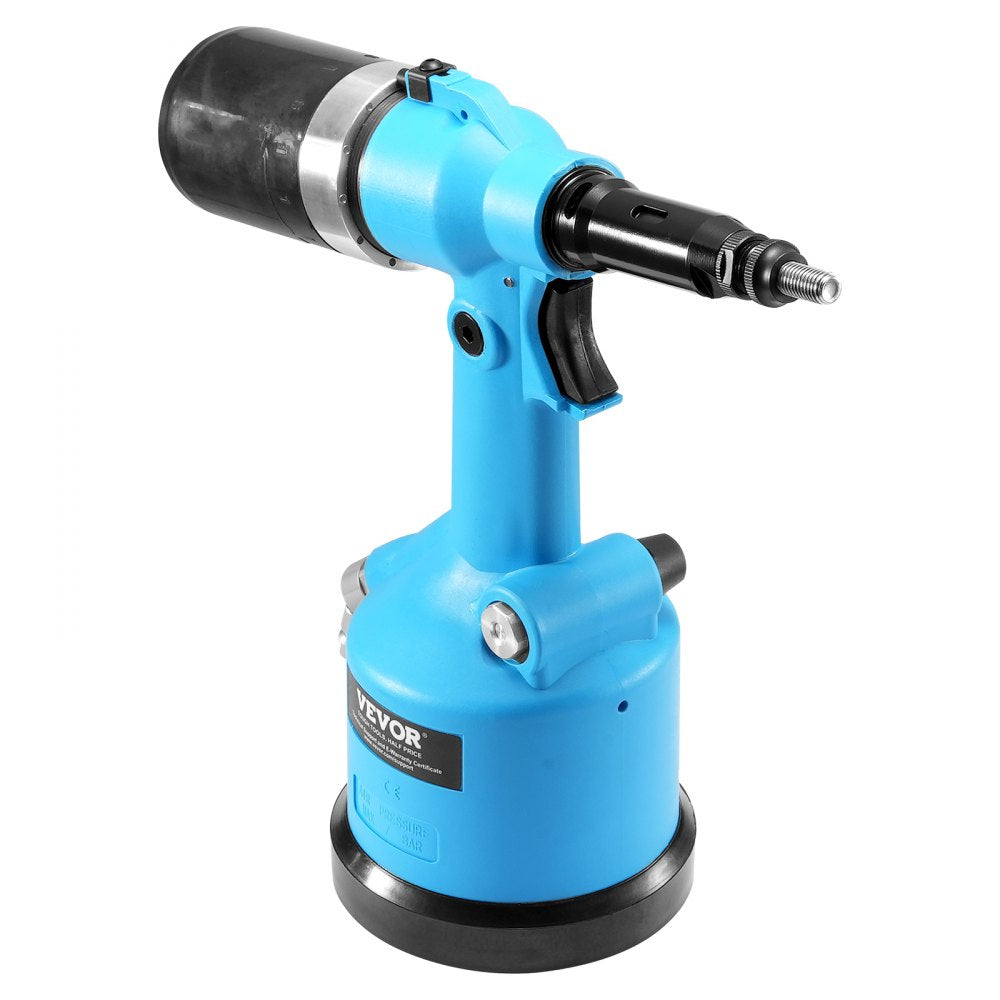 VEVOR Pneumatic Air Riveter Heavy Duty Rivet Gun Tool Kit 13 Size Nose Pieces