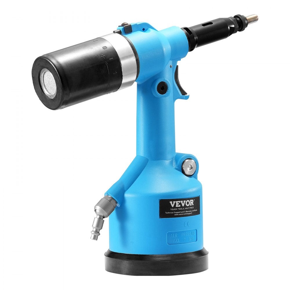 VEVOR Pneumatic Air Riveter Heavy Duty Rivet Gun Tool Kit 13 Size Nose Pieces