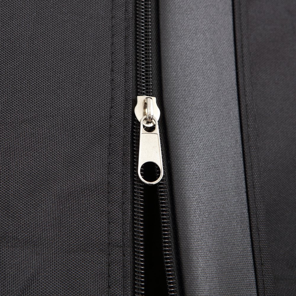 VEVOR 4 Passenger Golf Cart Cover, 600D Polyester Full Cover, Universal Fits for Most Brand Club Car Covers, Waterproof, Sunproof, and Dustproof Outdoor Golf Cart Cover with Three Zipper Doors, Black