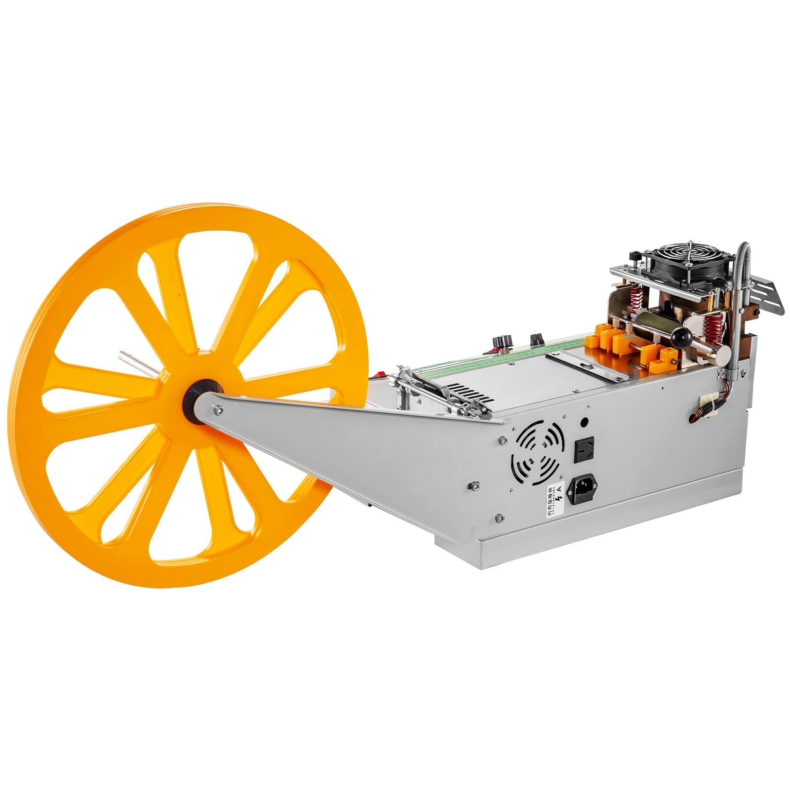 VEVOR Automatic Hot and Cold Tape Cutting Machine 440W 350°C Zipper Braided Tape Ribbon Cutter 100mm Metal Strip Precise Digital Belt Cutter for Nylon Plastic