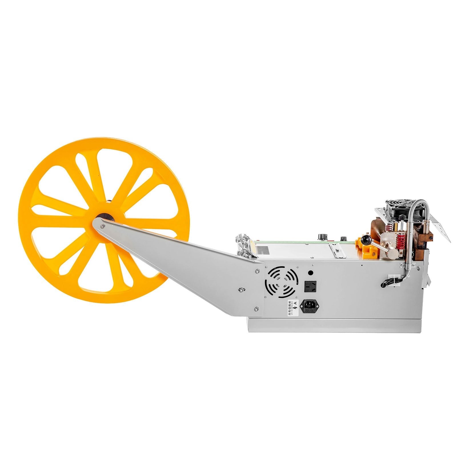 VEVOR Automatic Hot and Cold Tape Cutting Machine 440W 350°C Zipper Braided Tape Ribbon Cutter 100mm Metal Strip Precise Digital Belt Cutter for Nylon Plastic