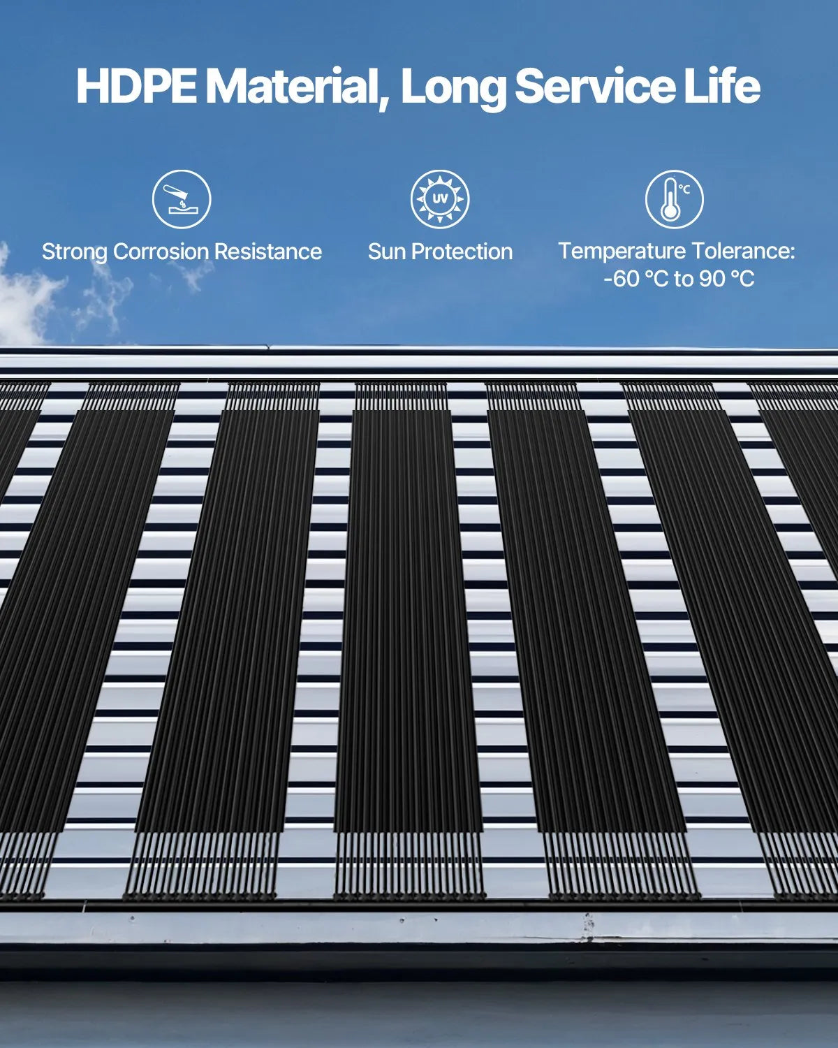 VEVOR Solar Pool Heater 4 x 10 Foot Aboveground & Inground Pool Heating System