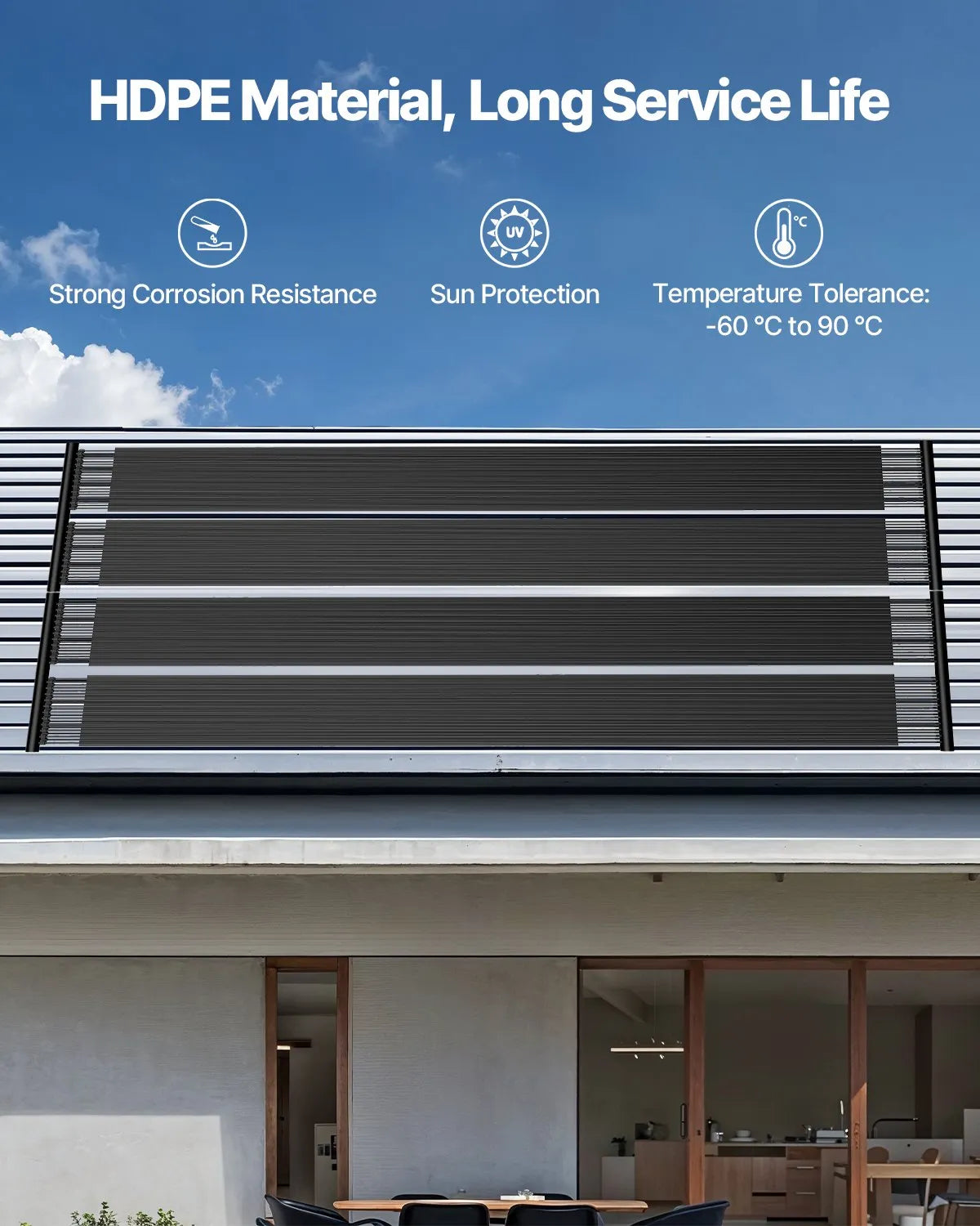 VEVOR Solar Pool Heater 2.75 x 20 Foot Aboveground Pool Heating System( 2 Panels)