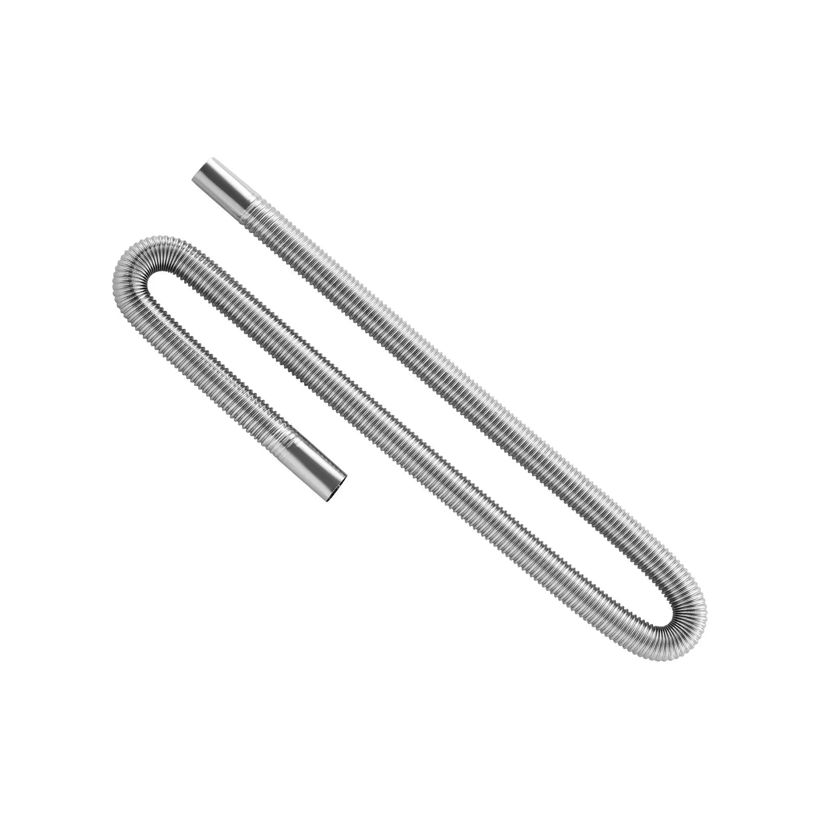 VEVOR Diesel Heater Exhaust Hose, 47.2 inch Stainless Steel Flexible Pipe with 2 Clamps for 2KW/5KW/8KW Diesel Heaters