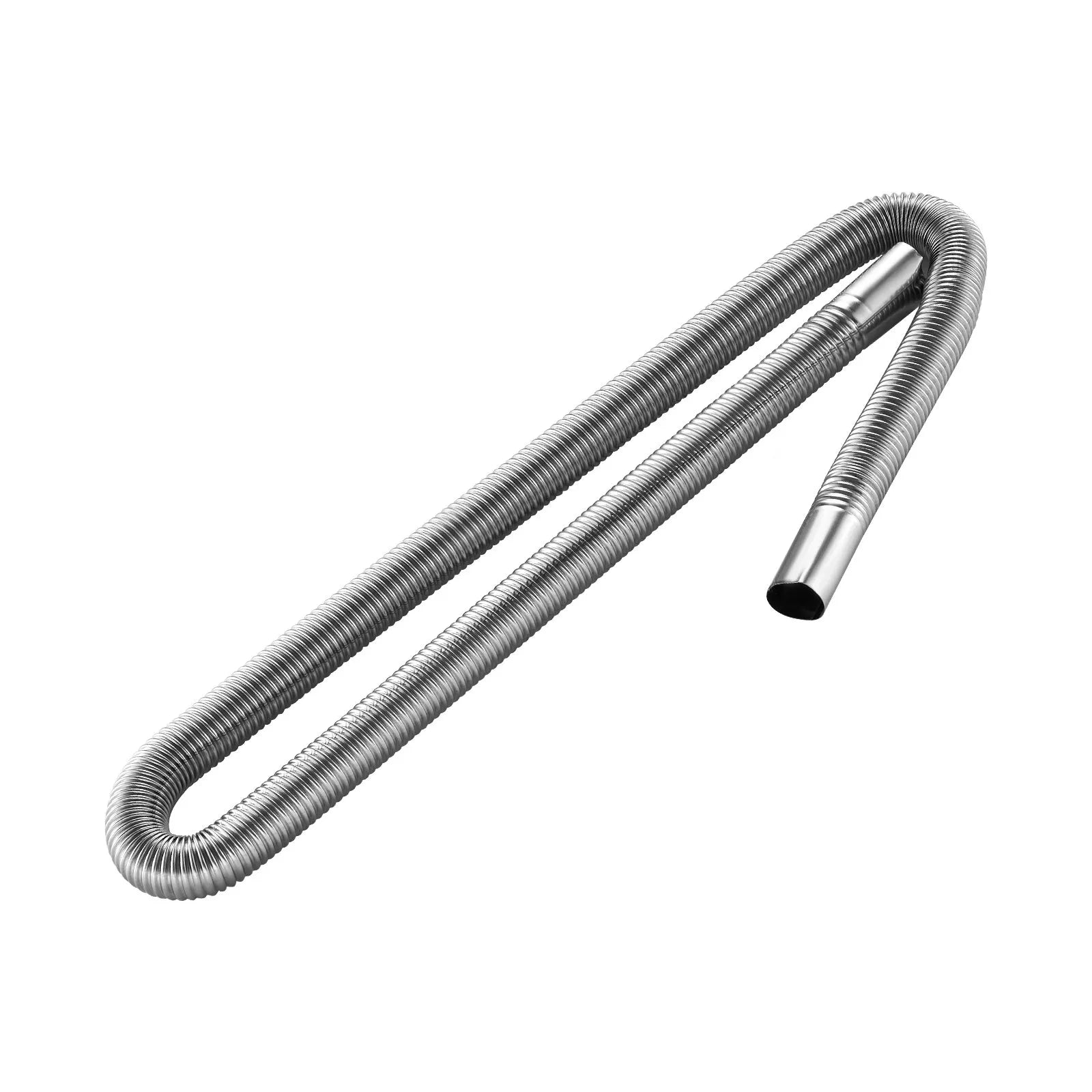 VEVOR Diesel Heater Exhaust Hose, 47.2 inch Stainless Steel Flexible Pipe with 2 Clamps for 2KW/5KW/8KW Diesel Heaters