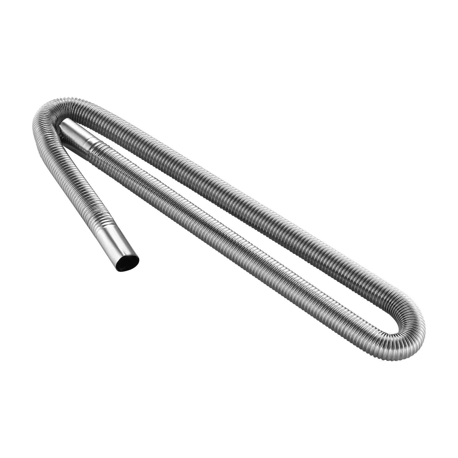 VEVOR Diesel Heater Exhaust Hose, 47.2 inch Stainless Steel Flexible Pipe with 2 Clamps for 2KW/5KW/8KW Diesel Heaters