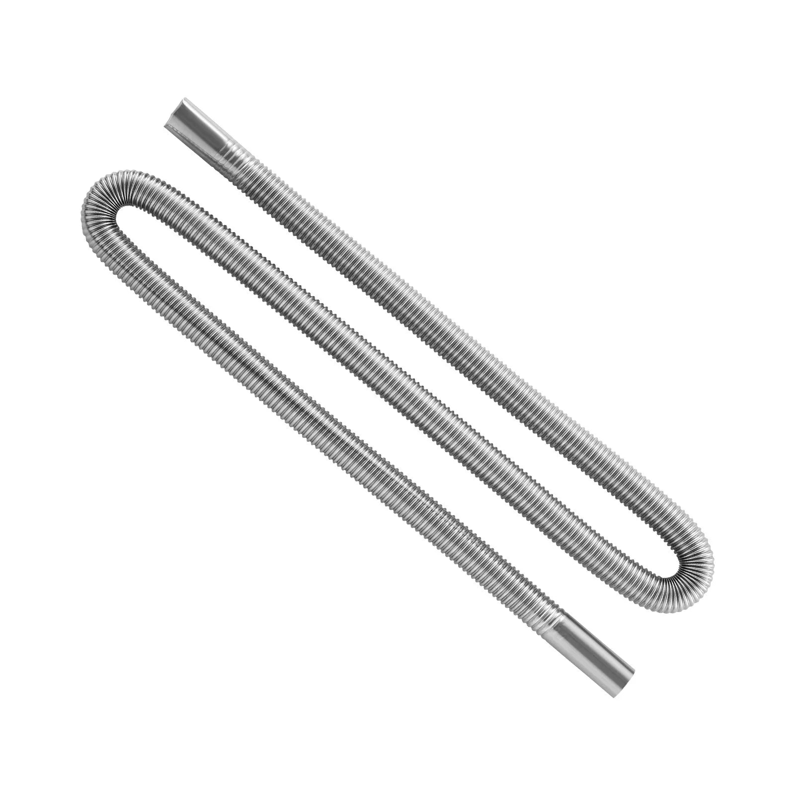 VEVOR Diesel Heater Exhaust Hose, 58.7 inch Stainless Steel Flexible Pipe with 2 Clamps for 2KW/5KW/8KW Diesel Heaters