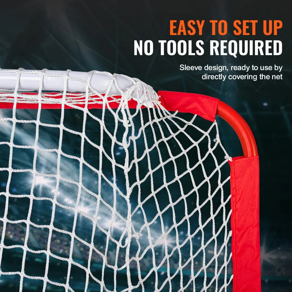 VEVOR Youth Street Hockey Net Indoor Outdoor Steel Hockey Goal for Kids 54"x44"