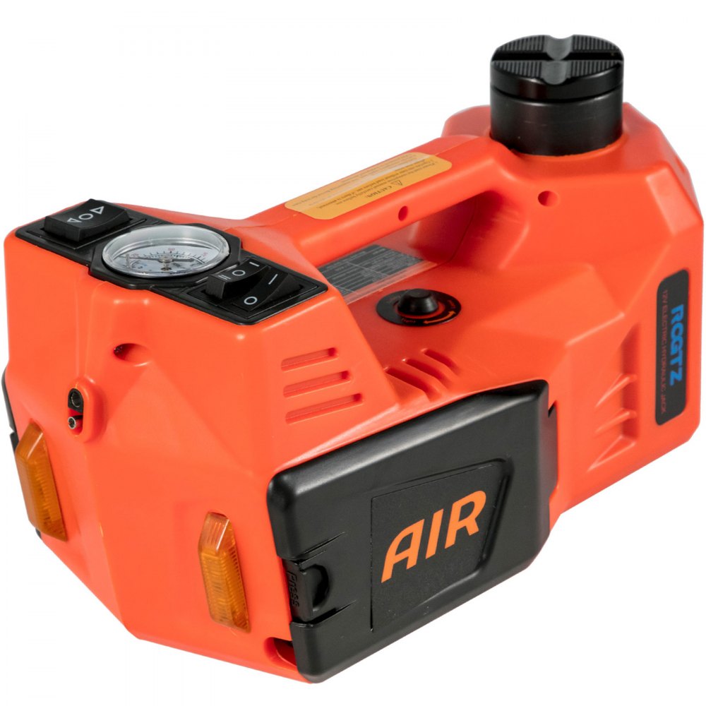 VEVOR Electric Jack 5T Electric Car Jack 12V DC 11023lb Scissor Jack with LED Flashlight All in One for Vehicle Repairing and Tire Replacing Portable Tool Case