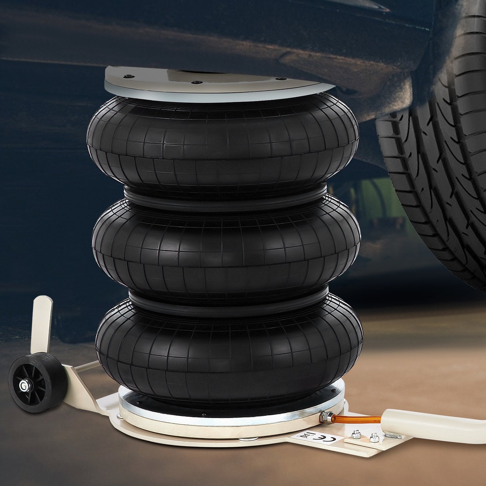 Triple Bag Air Jack Pneumatic Jack 11023LBS Quick Lift 5 Ton Heavy Duty Jacking