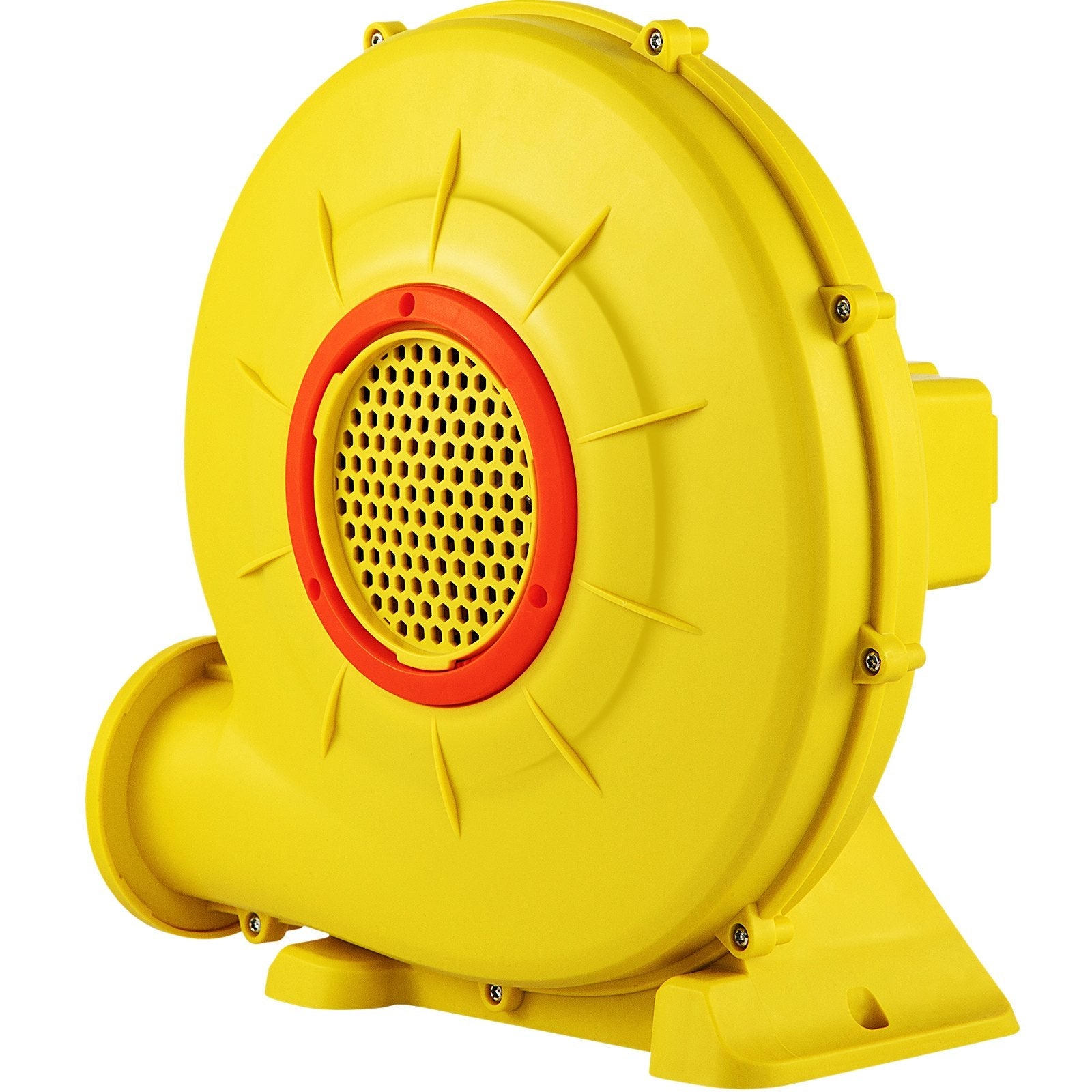 VEVOR Air Blower, 450W 0.6HP Inflatable Blower, Portable and Powerful Bounce House Blower, 1750Pa Commercial Air Blower Pump Fan, Used for Inflatable Bouncy Castle and Jump Slides, Yellow