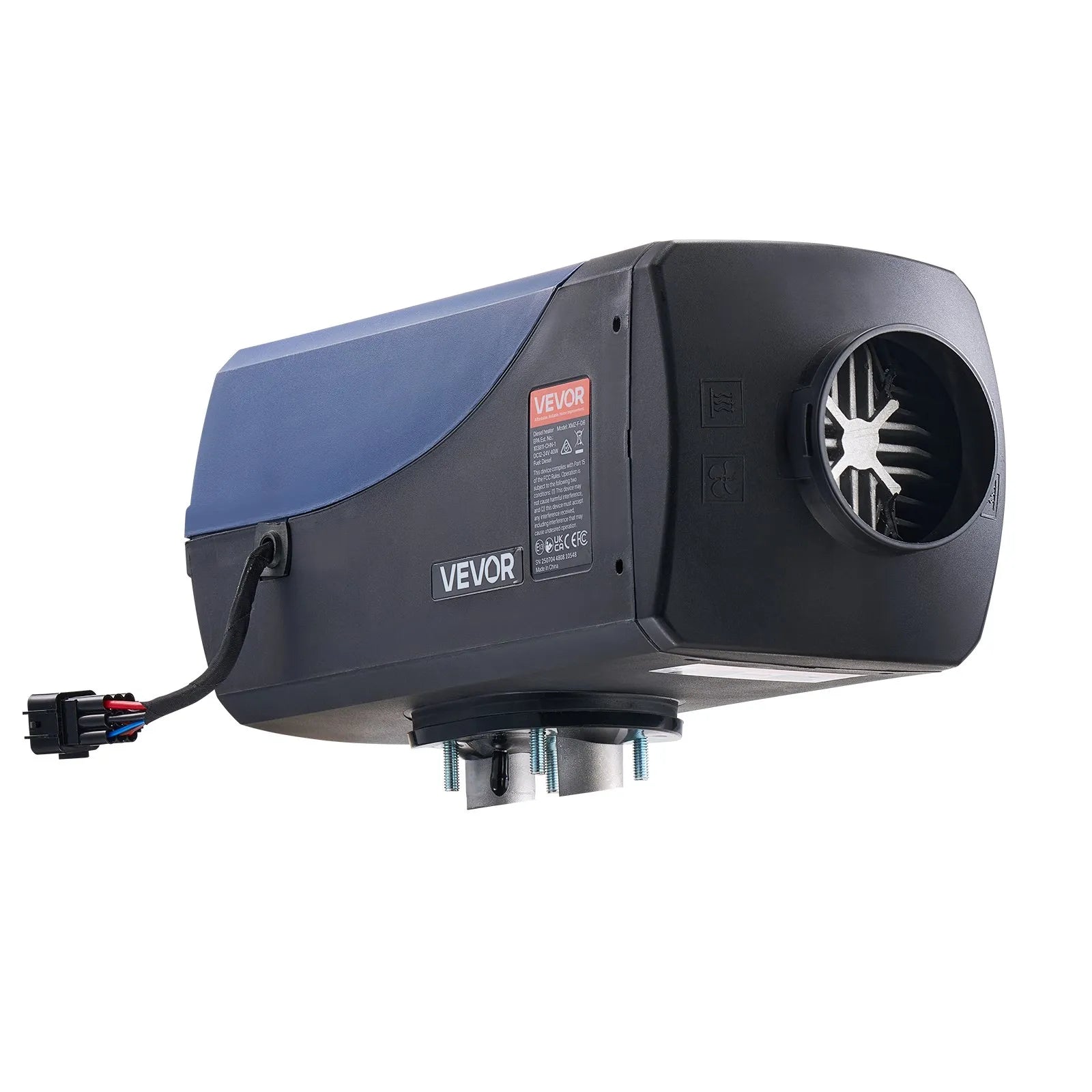 VEVOR Diesel Heater, 8KW, DC 12V/24V, Portable Diesel Air Heater with Remote Control and LCD Screen, Fast Heating Low Noise, 2.6 Gal Large Fuel Tank for Vehicles, Vans, RVs, Campers, and Trucks