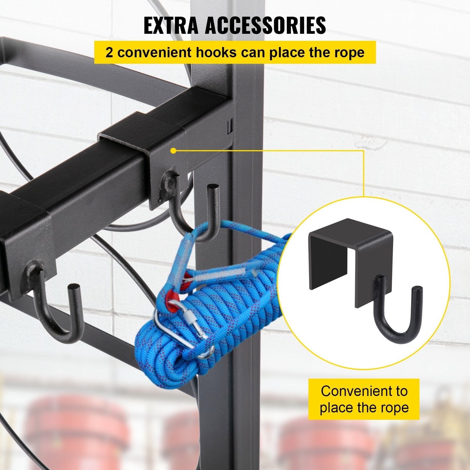 VEVOR Refrigerant Tank Rack with 3-30lb and Other 3 Saving Space, Cylinder Tank Rack 1168mm, Refrigerant Cylinder Rack Gas Cylinder Racks and Holders, for Gas Oxygen Nitrogen Storage