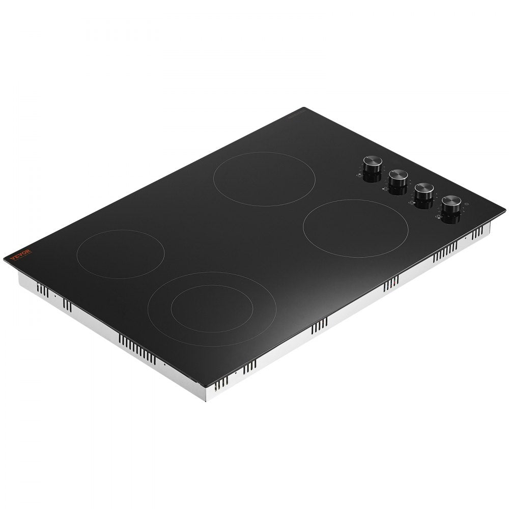 VEVOR Built-in Electric Cooktop Radiant Ceramic Cooktop 4 Burners 30.3x20.5 inch
