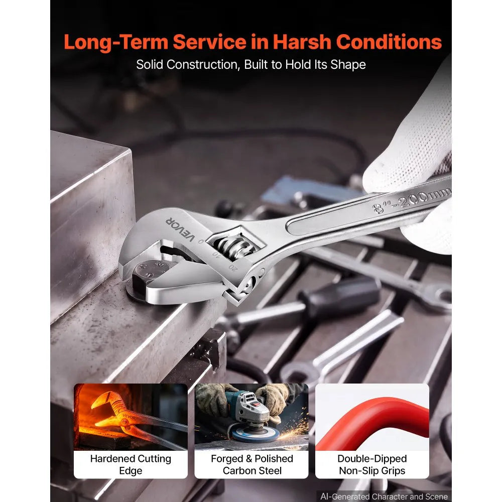 6-Piece Pliers & Wrench Set – Carbon Steel Hand Tools for DIY, Home & Automotive Use