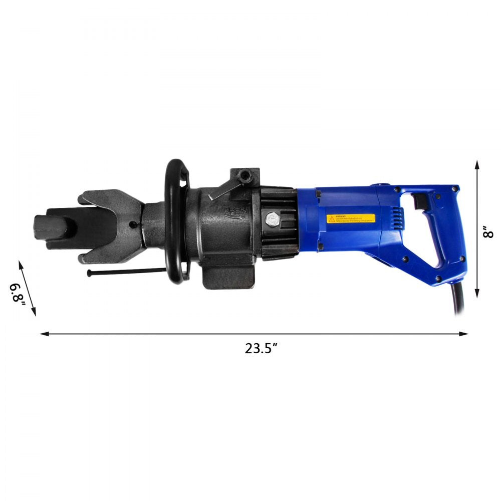 VEVOR Electrical Hydraulic Rebar Bender Machine 800w Portable Hand Held Rebar RB-16 Electric Rebar Bender for Bending Steel Rope