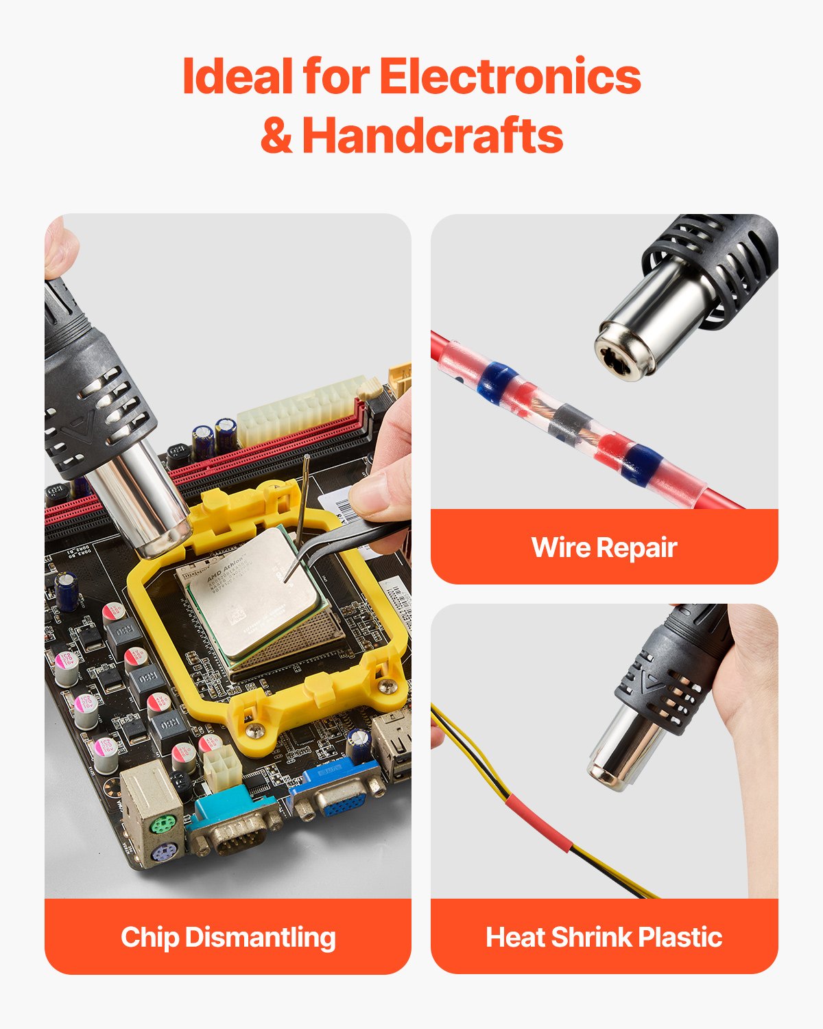 VEVOR Hot Air Rework Station 1000W LED Digital SMD Rework Station 212?-896?