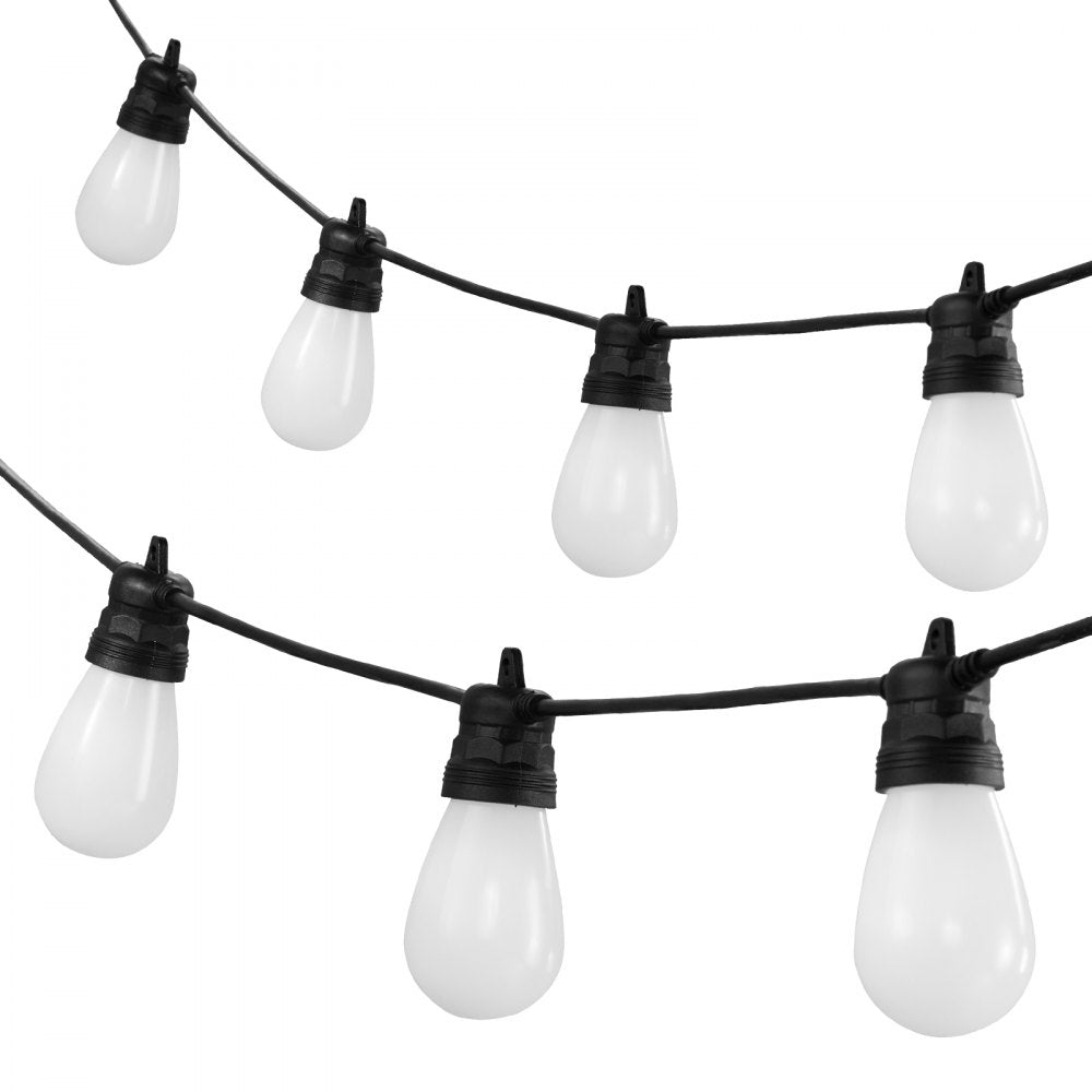 VEVOR 100FT RGB Outdoor String Lights Waterproof Patio Lights with APP Control