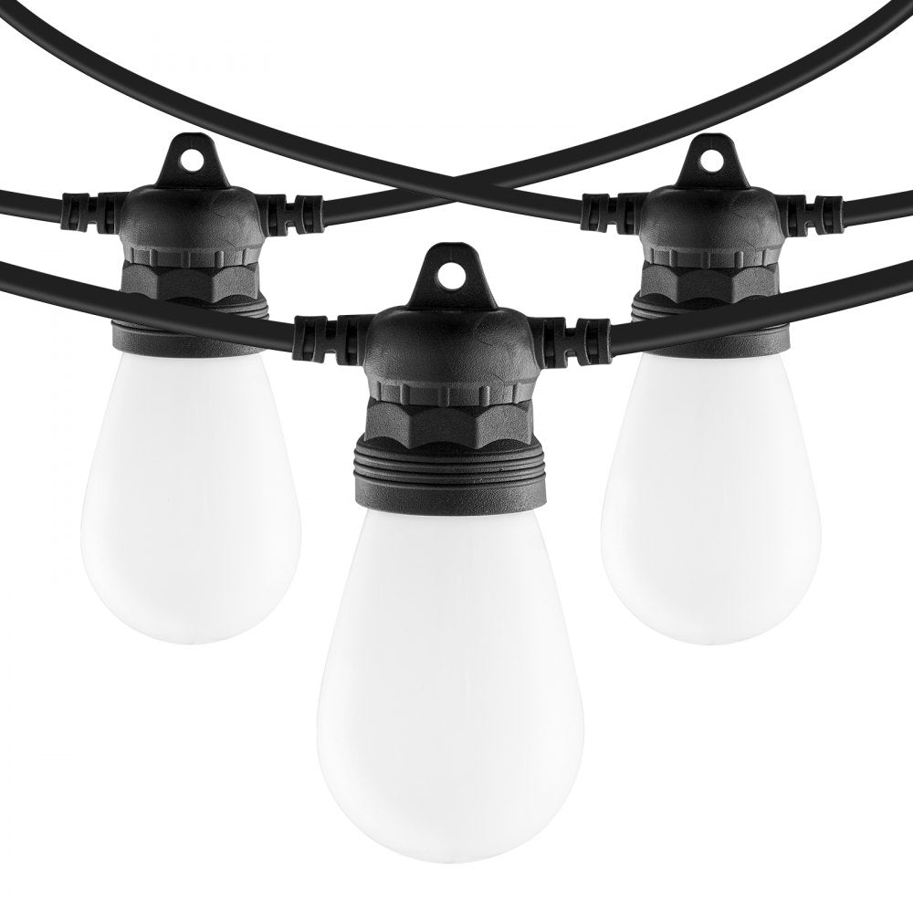 VEVOR 100FT RGB Outdoor String Lights Waterproof Patio Lights with APP Control