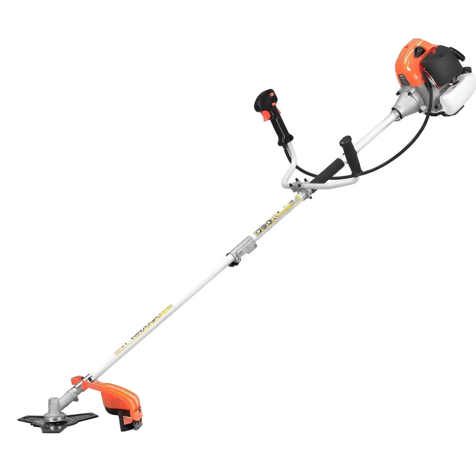 52cc Gas Powered String Trimmer & Brush Cutter with 17" Cutting Swath, 3T Steel Blade, Shoulder Strap & Nylon Trimmer Head