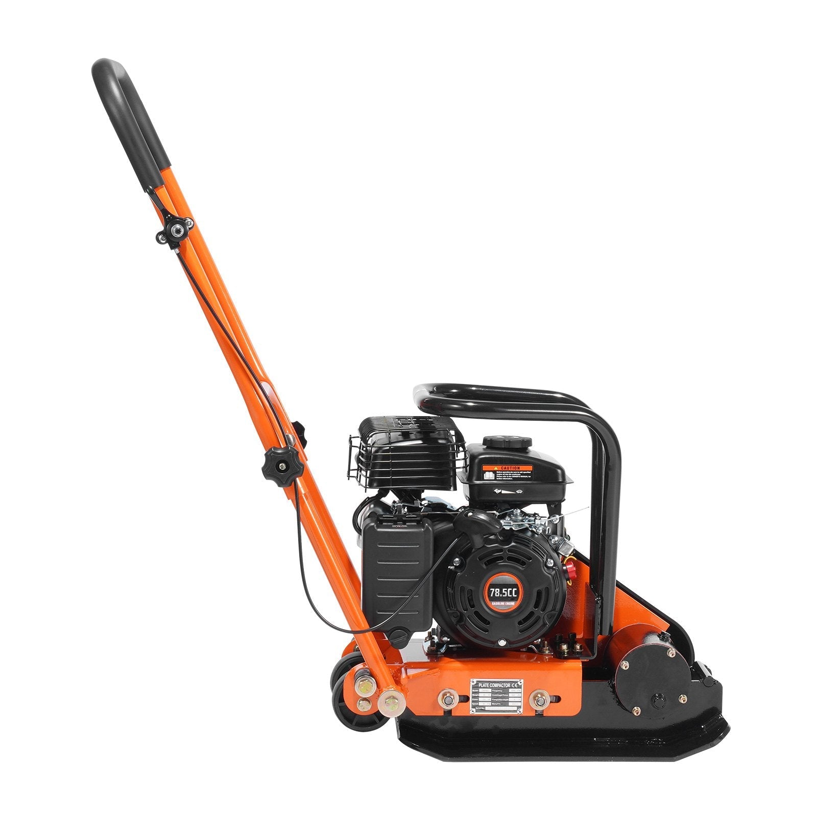 VEVOR Plate Compactor, 2.8 HP 78.5CC Gas Engine 5,250 VPM, 1,920 lbs Force Vibratory Compaction Tamper with 18.7 x 11.8 inch Plate for Walkways, Patios, Asphalts, Paver Landscaping