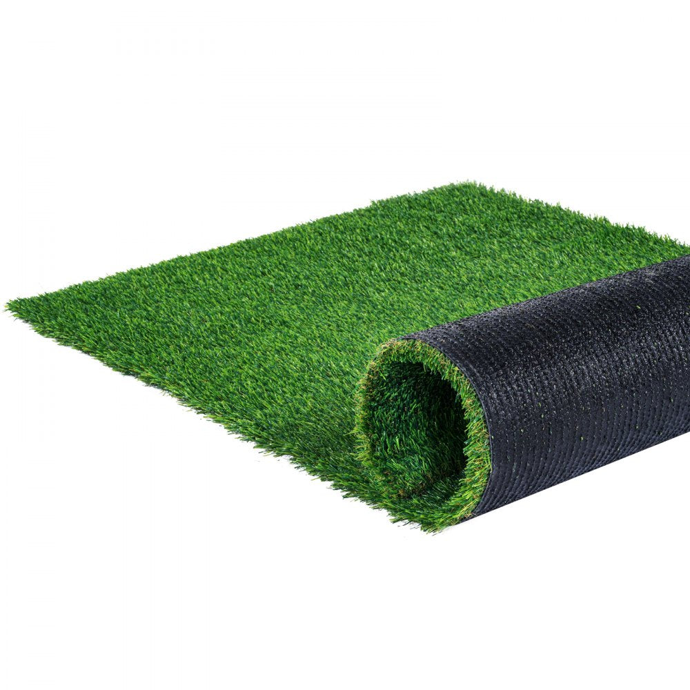 VEVOR Artifical Grass, 4 x 6 ft Rug Green Turf, 1.38"Fake Door Mat Outdoor Patio Lawn Decoration, Easy to Clean with Drainage Holes, Perfect For Multi-Purpose Home Indoor Entryway Scraper Dog Mats