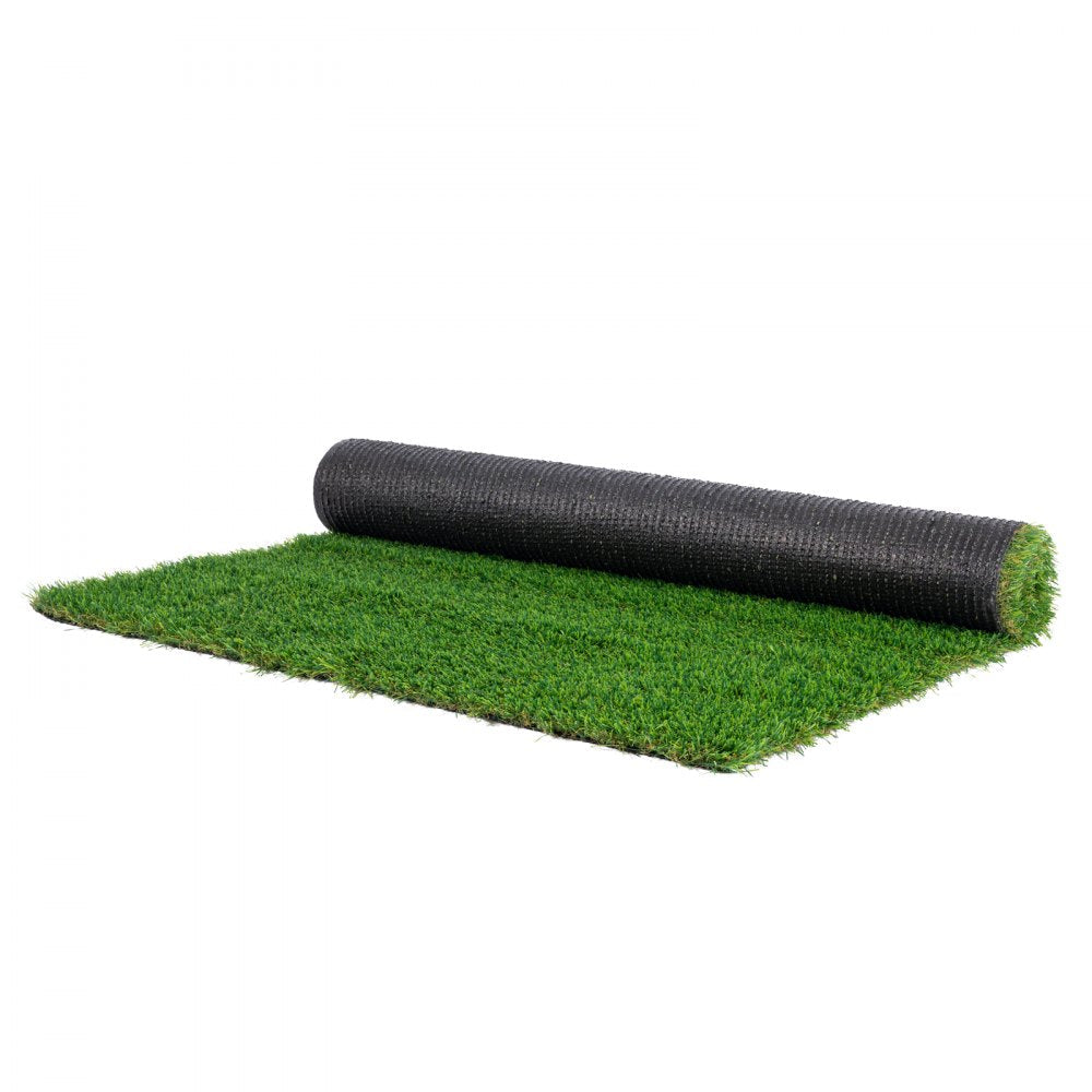 VEVOR Artifical Grass, 4 x 6 ft Rug Green Turf, 1.38"Fake Door Mat Outdoor Patio Lawn Decoration, Easy to Clean with Drainage Holes, Perfect For Multi-Purpose Home Indoor Entryway Scraper Dog Mats