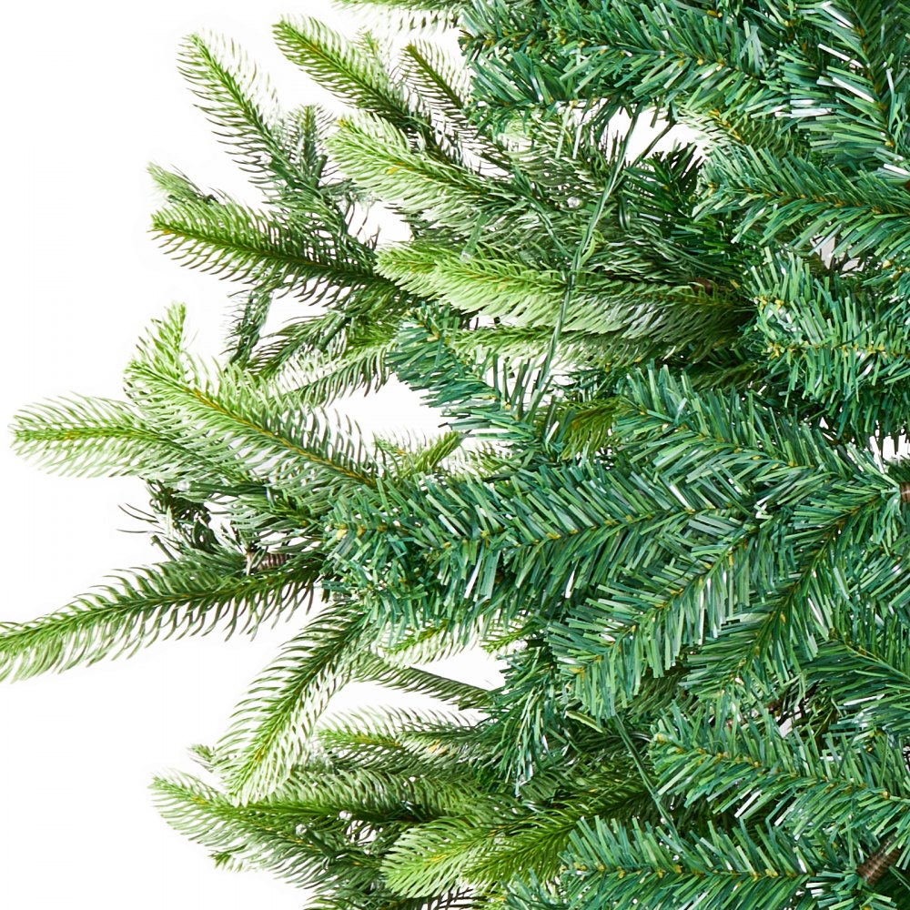 VEVOR Christmas Tree 7.5ft Prelit Artificial Tree with 700 White LEDs 1319 Tips