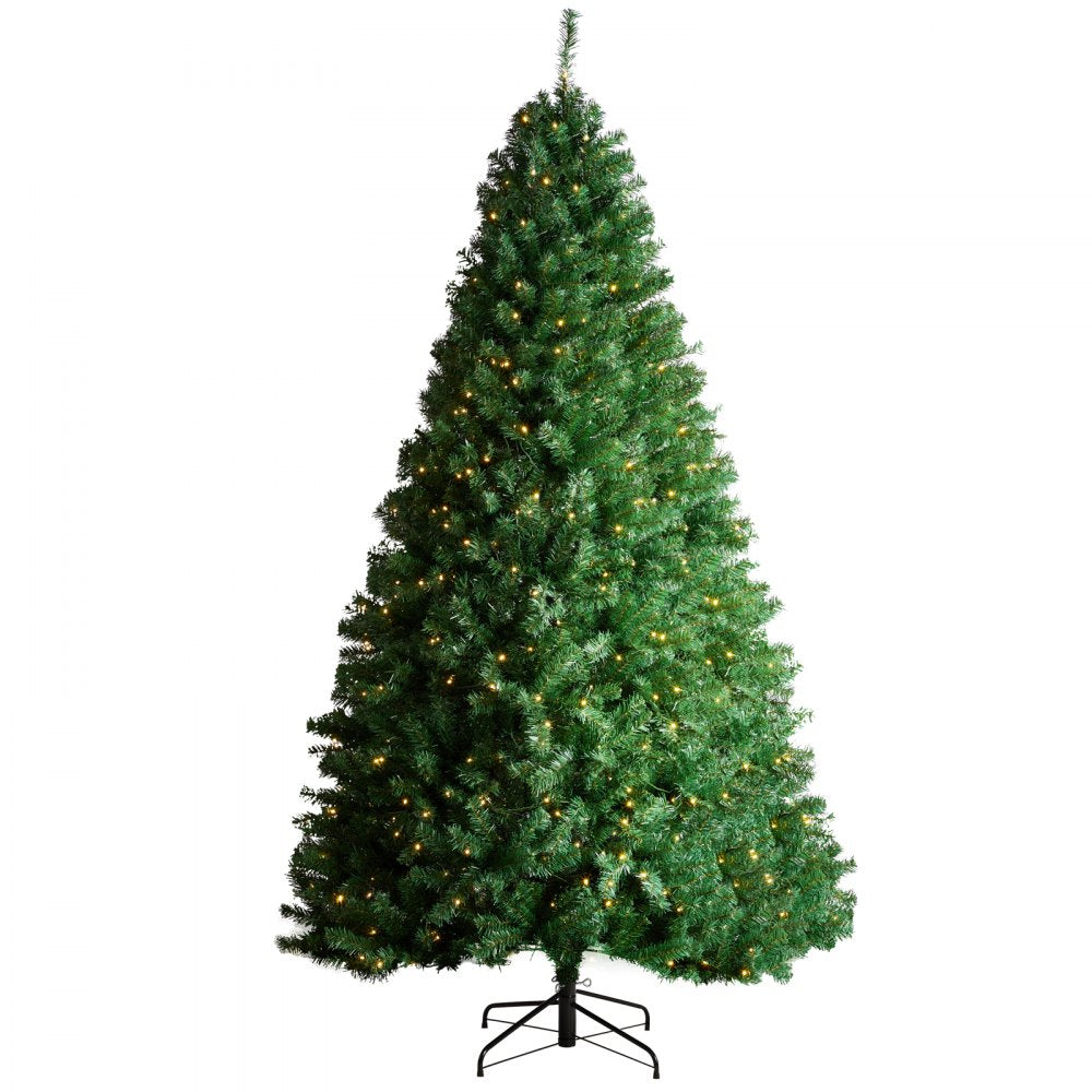 VEVOR Christmas Tree 7.5ft Prelit Artificial Tree with 550 White LEDs 1346 Tips
