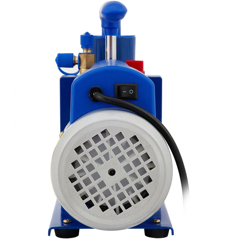 VEVOR Vacuum Chamber with Pump, 5 Gallon Chamber, 5CFM 1/2 HP Single Stage Rotary Vane Vacuum Pump, 110V HVAC Air Tool Set for Stabilizing Wood, Degassing Silicones, Epoxies and Essential Oils