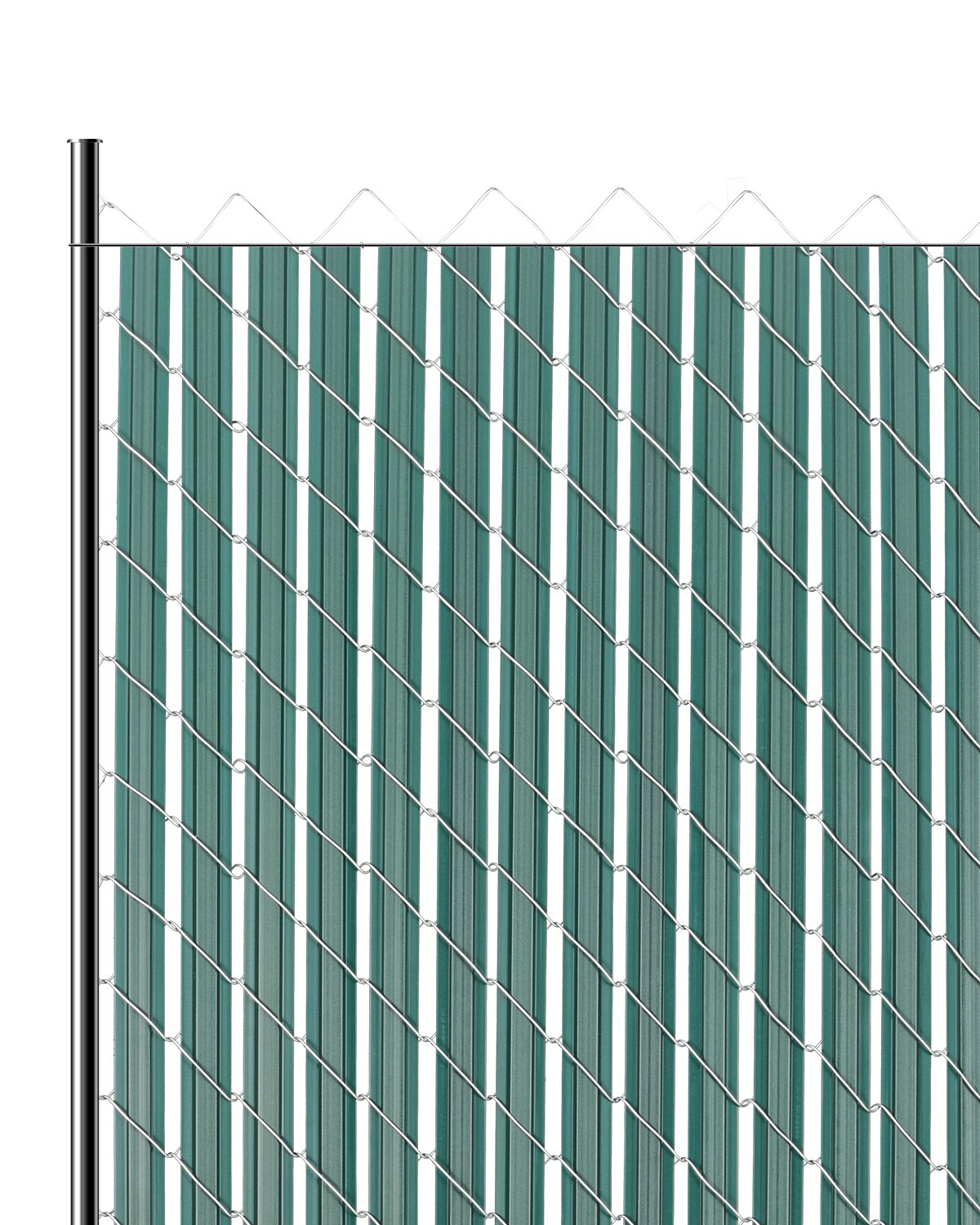 VEVOR Chain Link Fence Privacy Slats Double-Wall with Wings for 4' High Fence