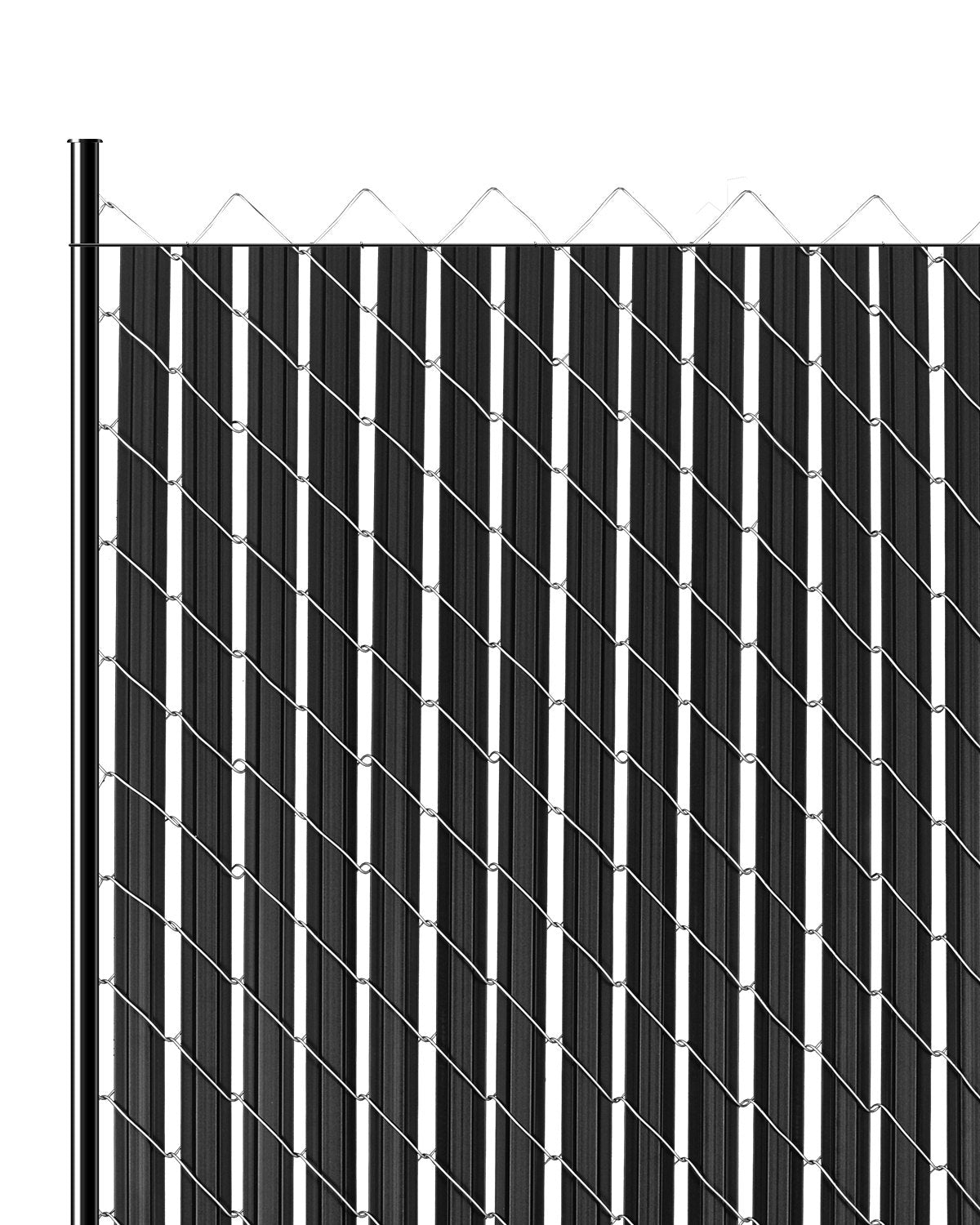 VEVOR Chain Link Fence Privacy Slats Double-Wall with Wings for 8' High Fence