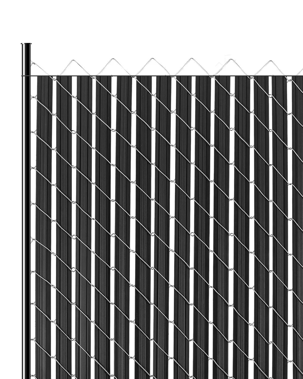 VEVOR Chain Link Fence Privacy Slats Double-Wall with Wings for 6' High Fence