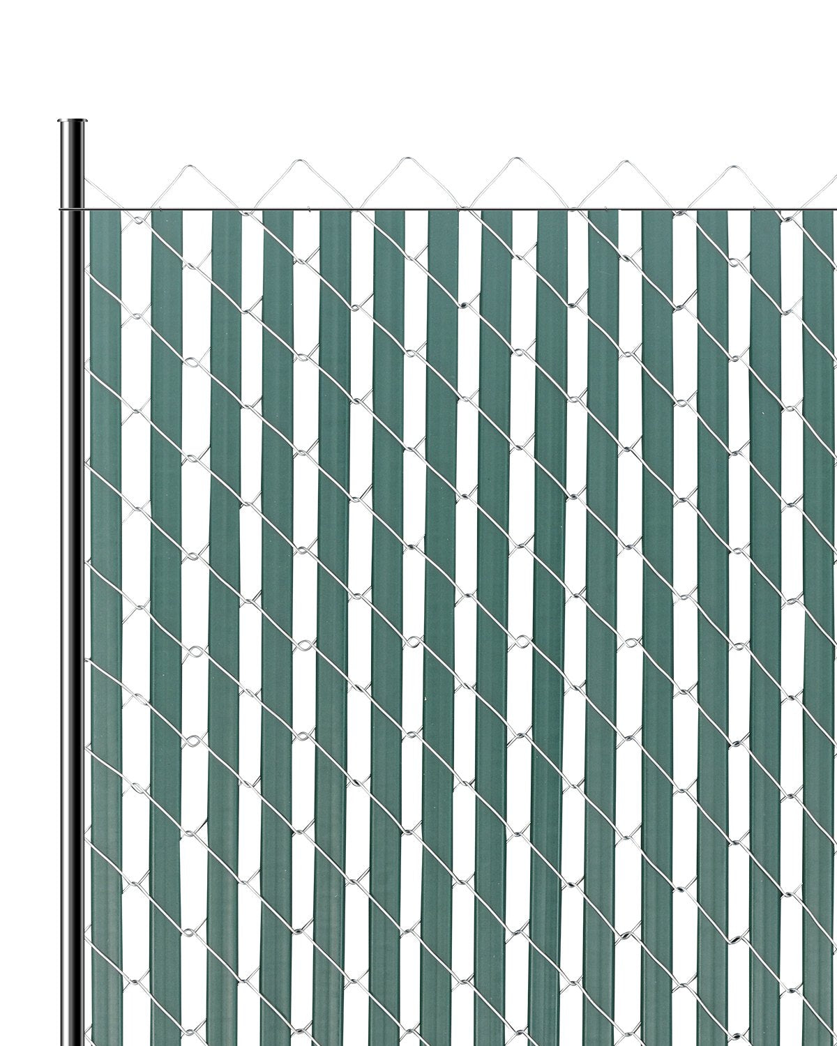 VEVOR Chain Link Fence Privacy Slats Double-Wall for 4' High Fence Bottom Lock
