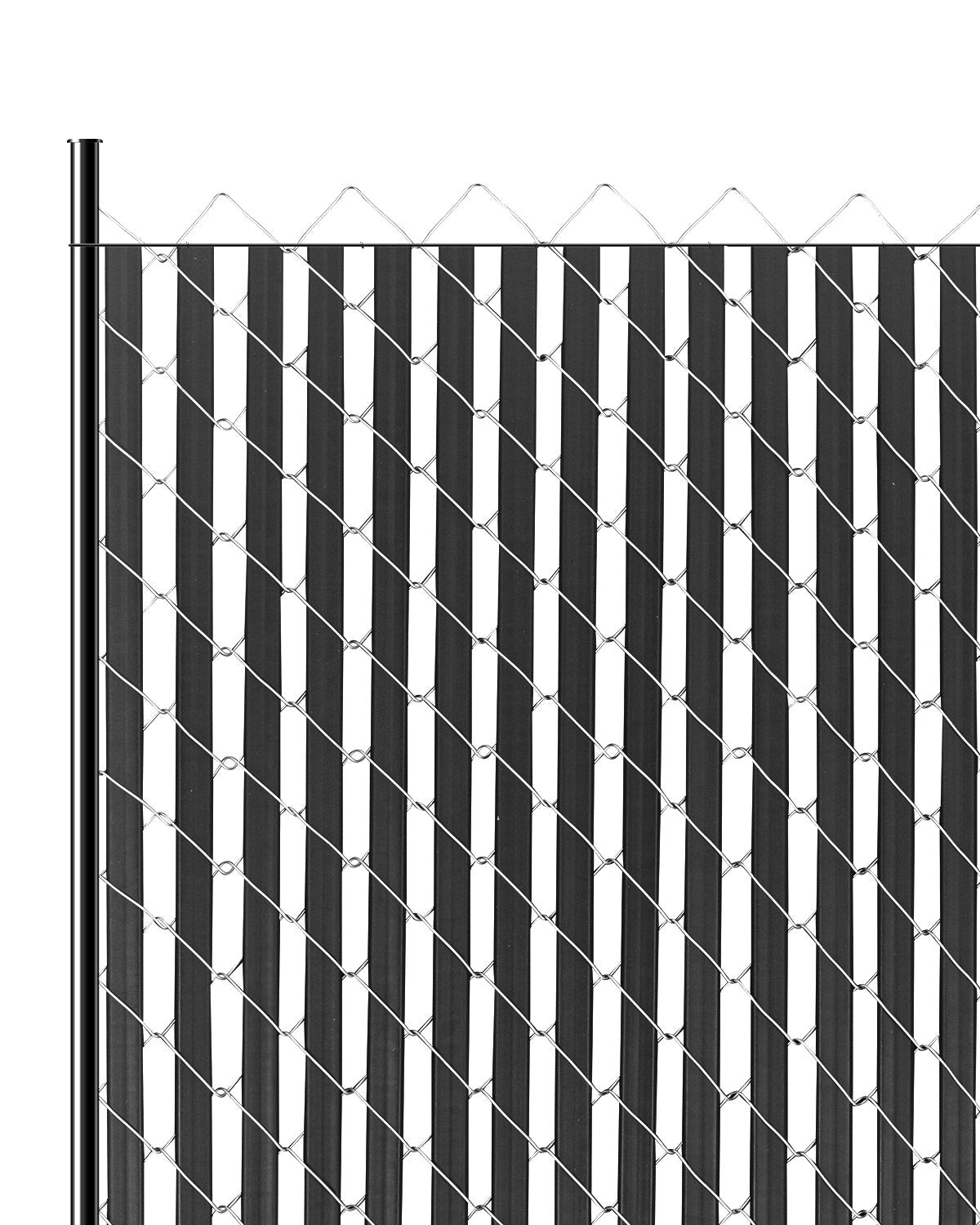 VEVOR Chain Link Fence Privacy Slats Double-Wall for 6' High Fence Bottom Lock