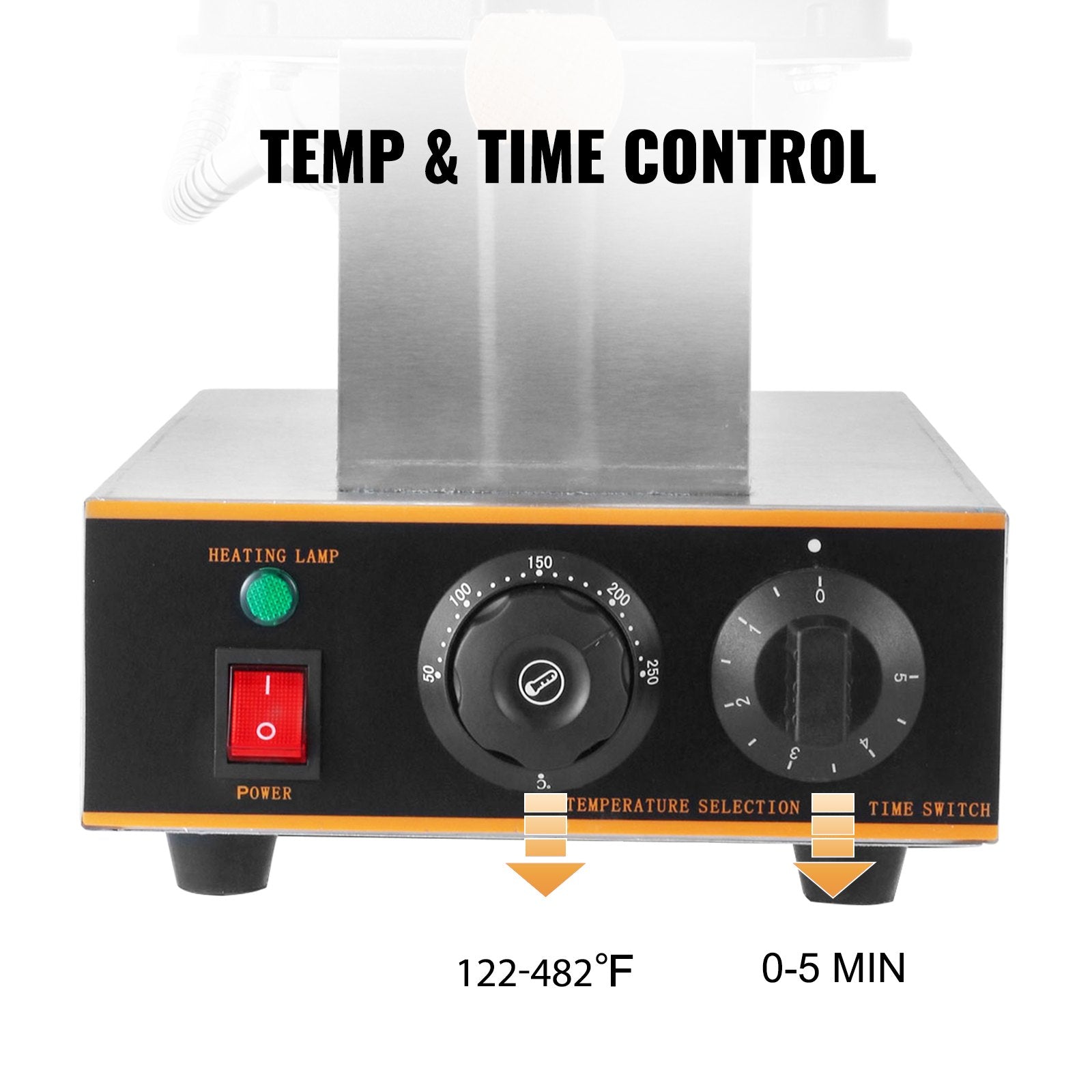 Electric Egg Cake Oven Egg Bread Maker Waffle Stainless Steel Machine