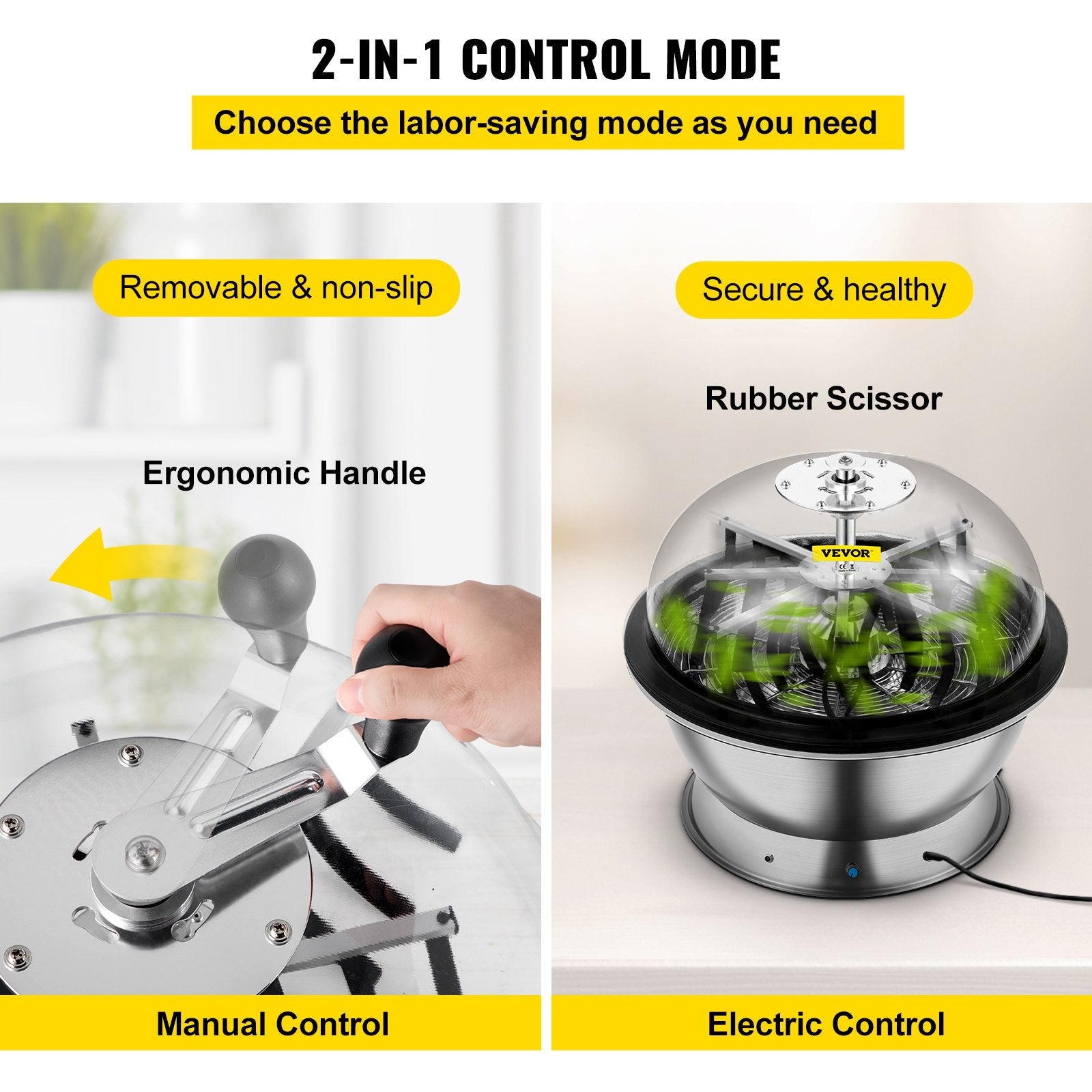 VEVOR Bowl Trimmer, 24 Inch Leaf Bowl Trimmer, Electric Hydroponic Pro Bowl Trimmer, Electric Leaf Bud Trim Reaper Cutter, Silver Twisted Spin Cut for Plants Buds and Flowers with Upgraded Gears