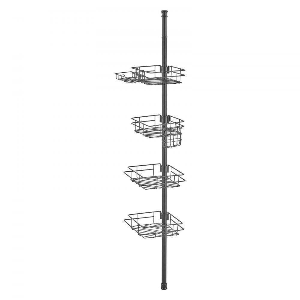 VEVOR 42" to 114" High Shower Corner Caddy Tension Pole Rust-Proof Tension Pole