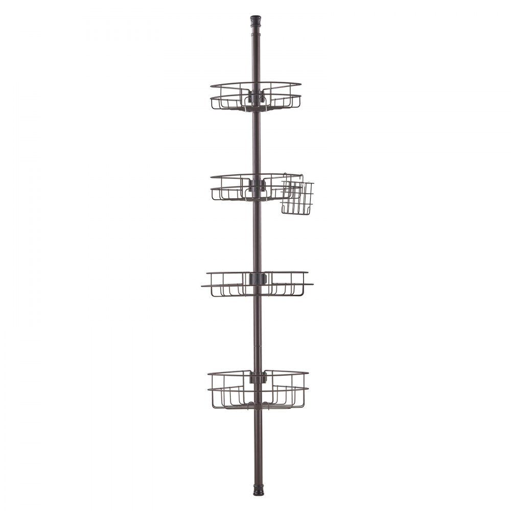 VEVOR 56" to 114" High Shower Corner Caddy Tension Pole Rust-Proof Tension Pole